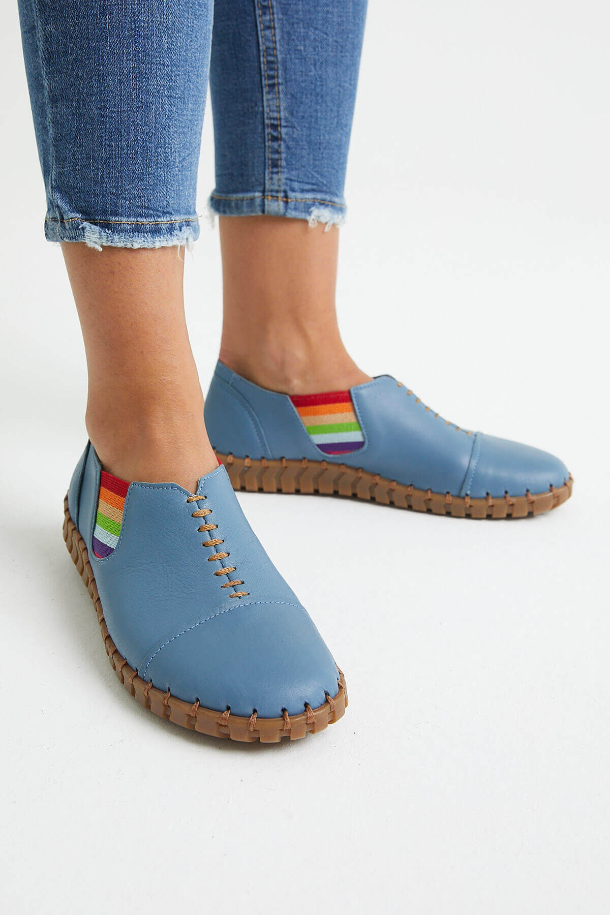 Kadın Comfort Ayakkabı Mavi 2010703Y - Thumbnail