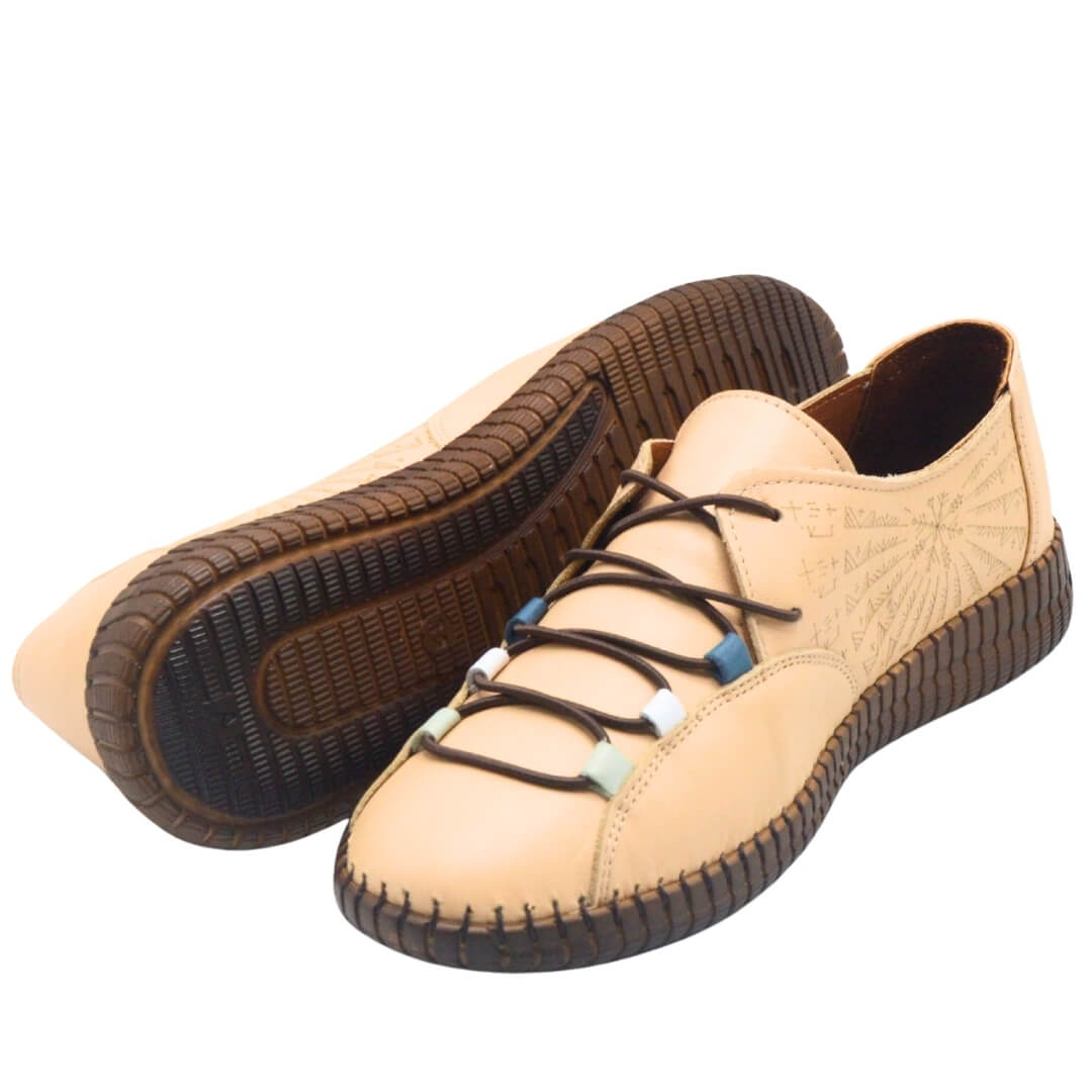 Venüs Deri Kadın Casual Ayakkabı Bej 24370001Y - Thumbnail