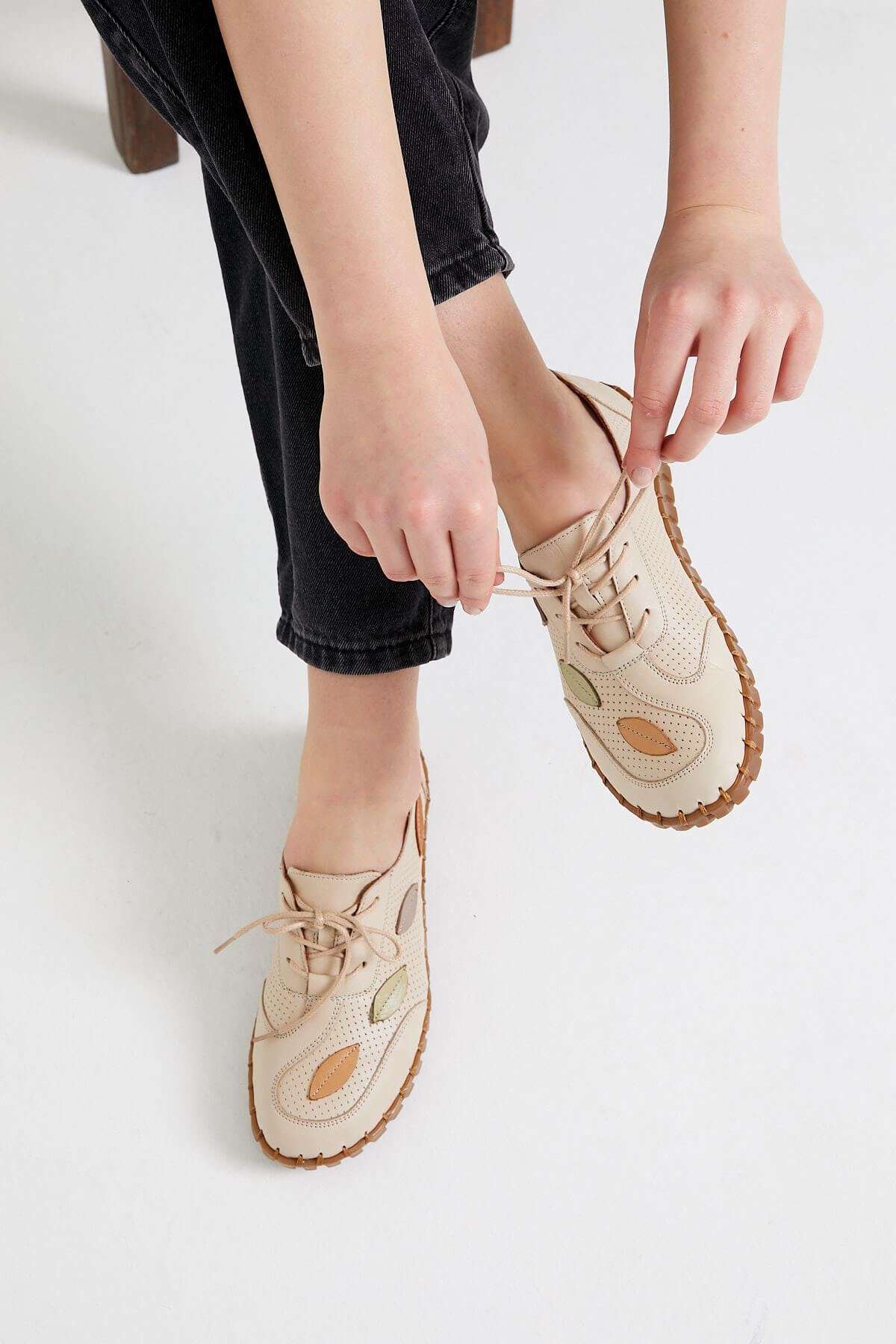 Venüs Deri Kadın Casual Ayakkabı Bej-Nude 2010709Y - 8