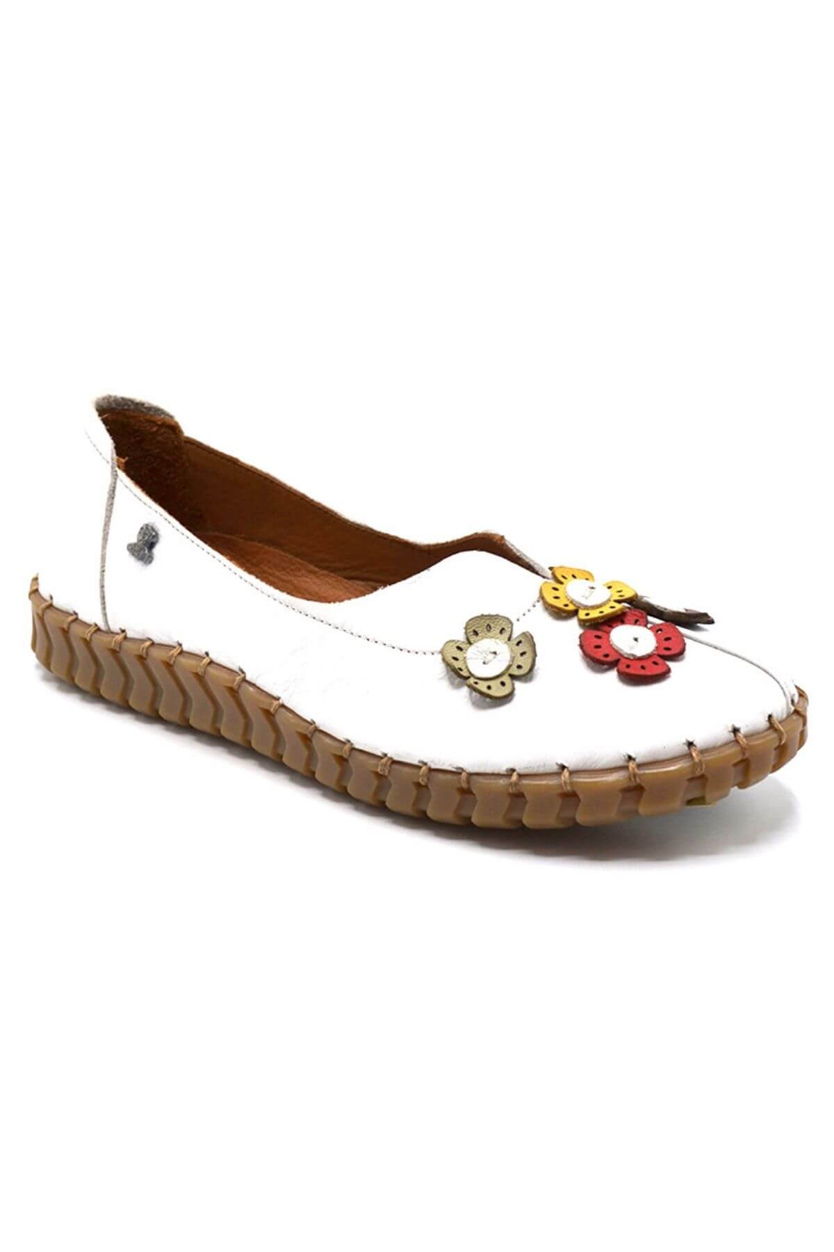 Venüs - Venüs Deri Kadın Casual Ayakkabı Beyaz-Taba 2010711Y Venüs - Venüs Deri Kadın Casual Ayakkabı Beyaz-Taba 2010711Y