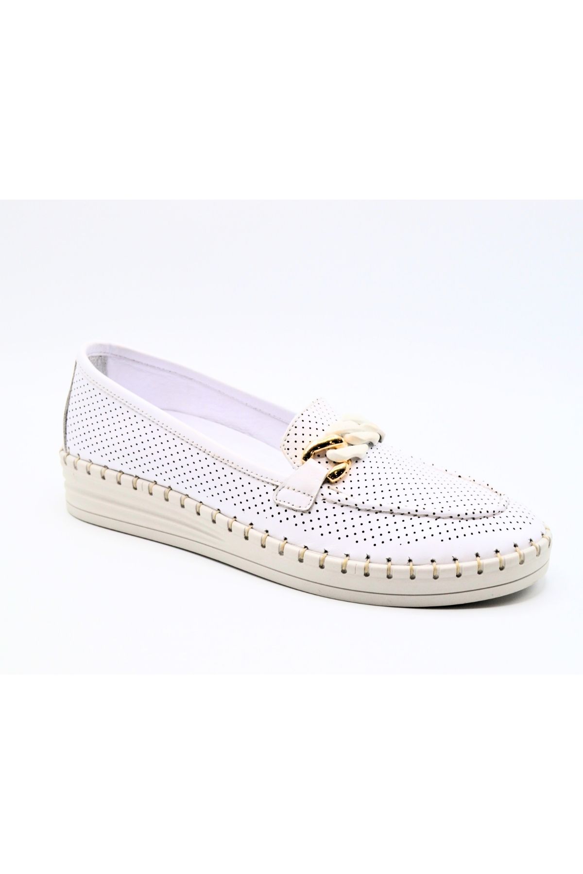 Kadın Comfort Deri Ayakkabı Beyaz 2211250Y