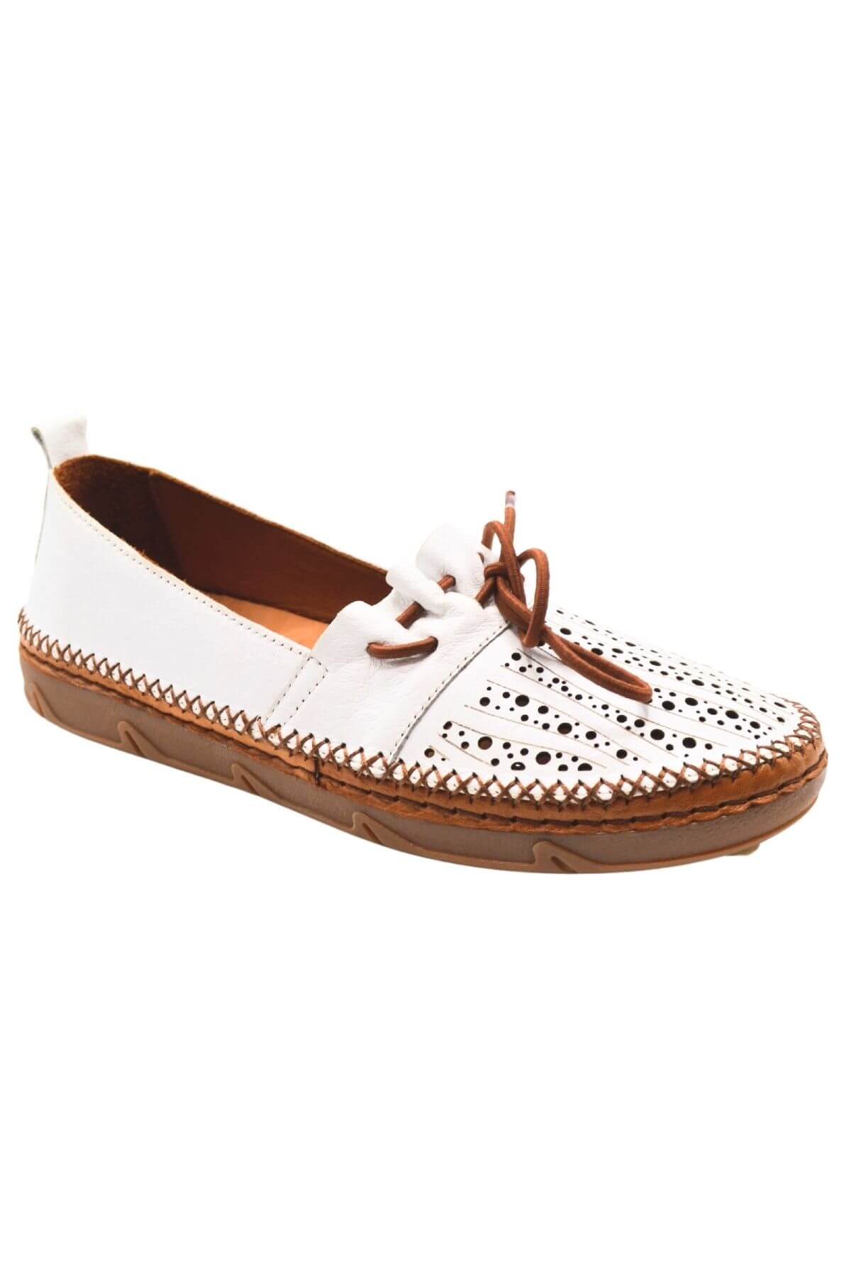 Kadın Comfort Deri Ayakkabı Beyaz 23197131Y - Thumbnail