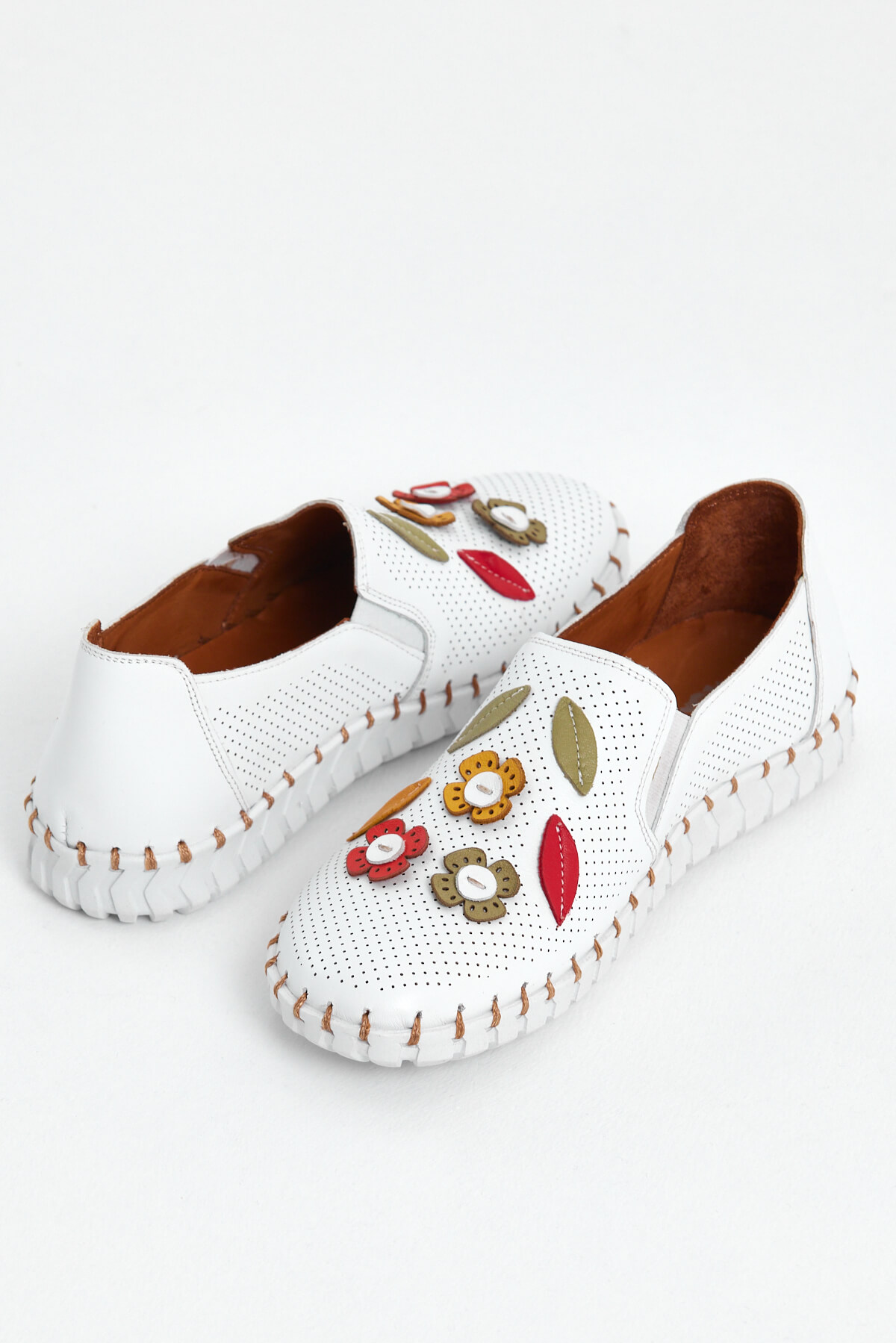 Kadın Comfort Deri Ayakkabı Beyaz 2010719Y - Thumbnail