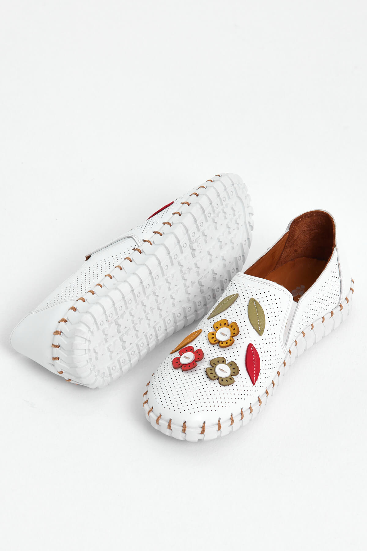 Kadın Comfort Deri Ayakkabı Beyaz 2010719Y - Thumbnail