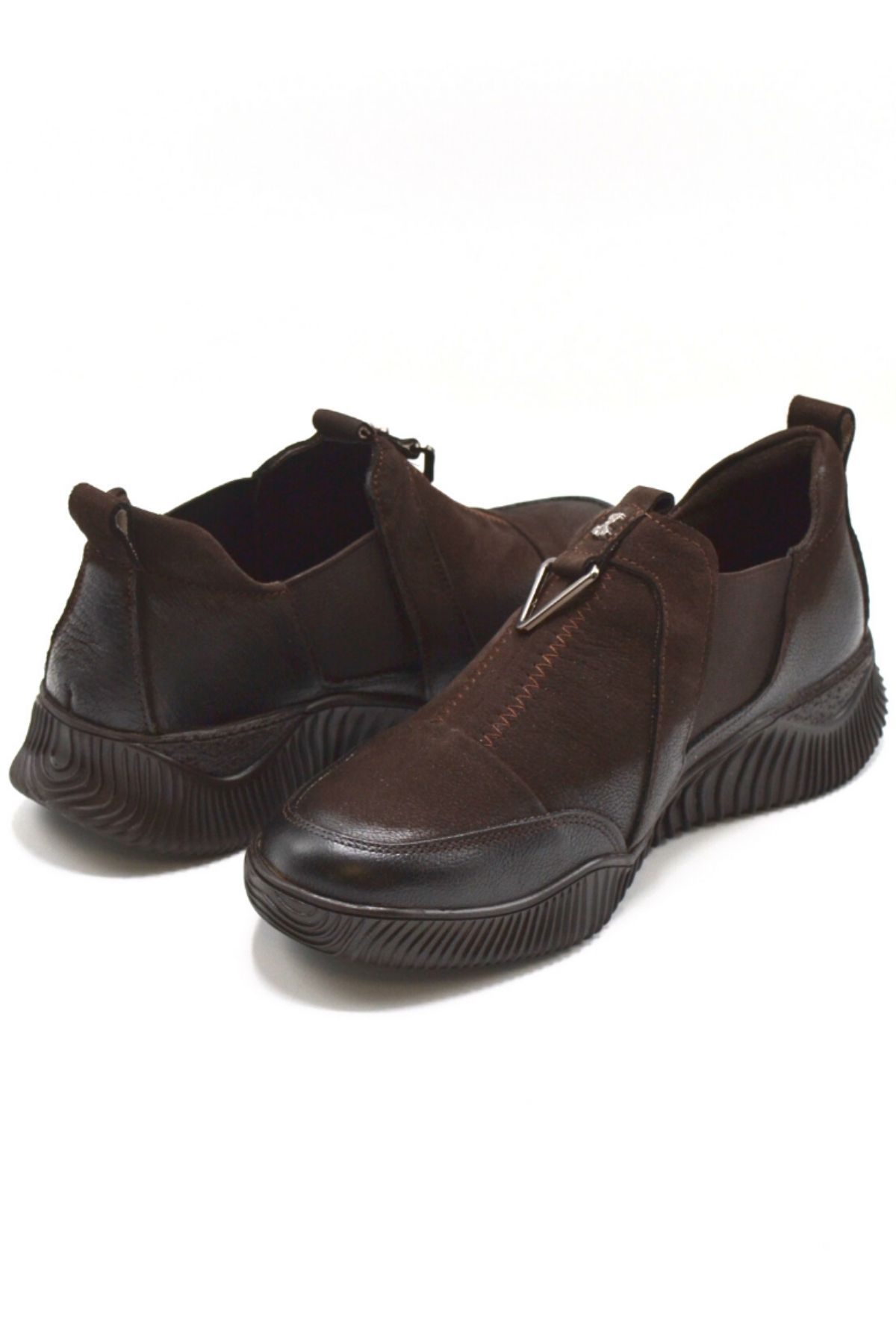 Kadın Comfort Deri Ayakkabı Kahve 1953840K - Thumbnail