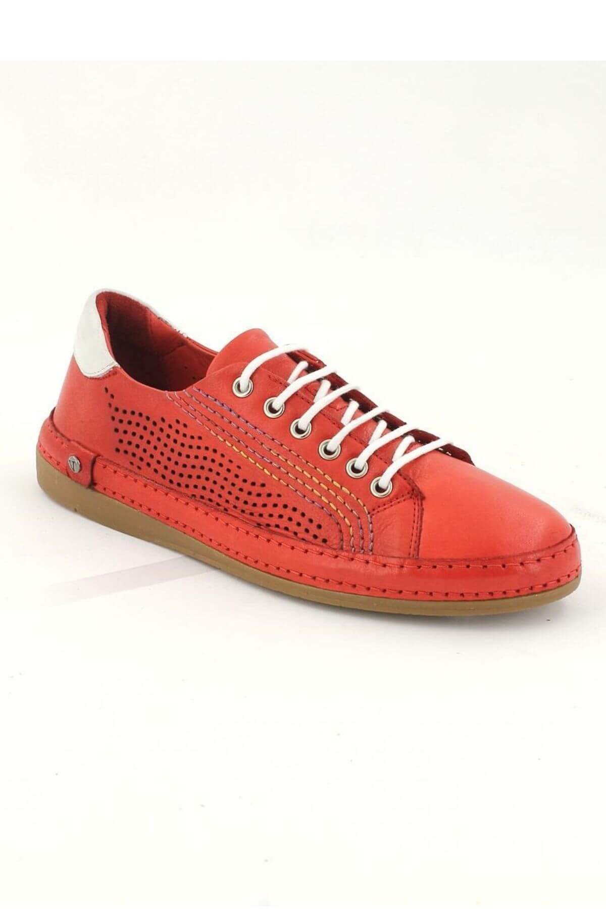 Kadın Comfort Deri Ayakkabı Kırmızı 2211204Y - Thumbnail