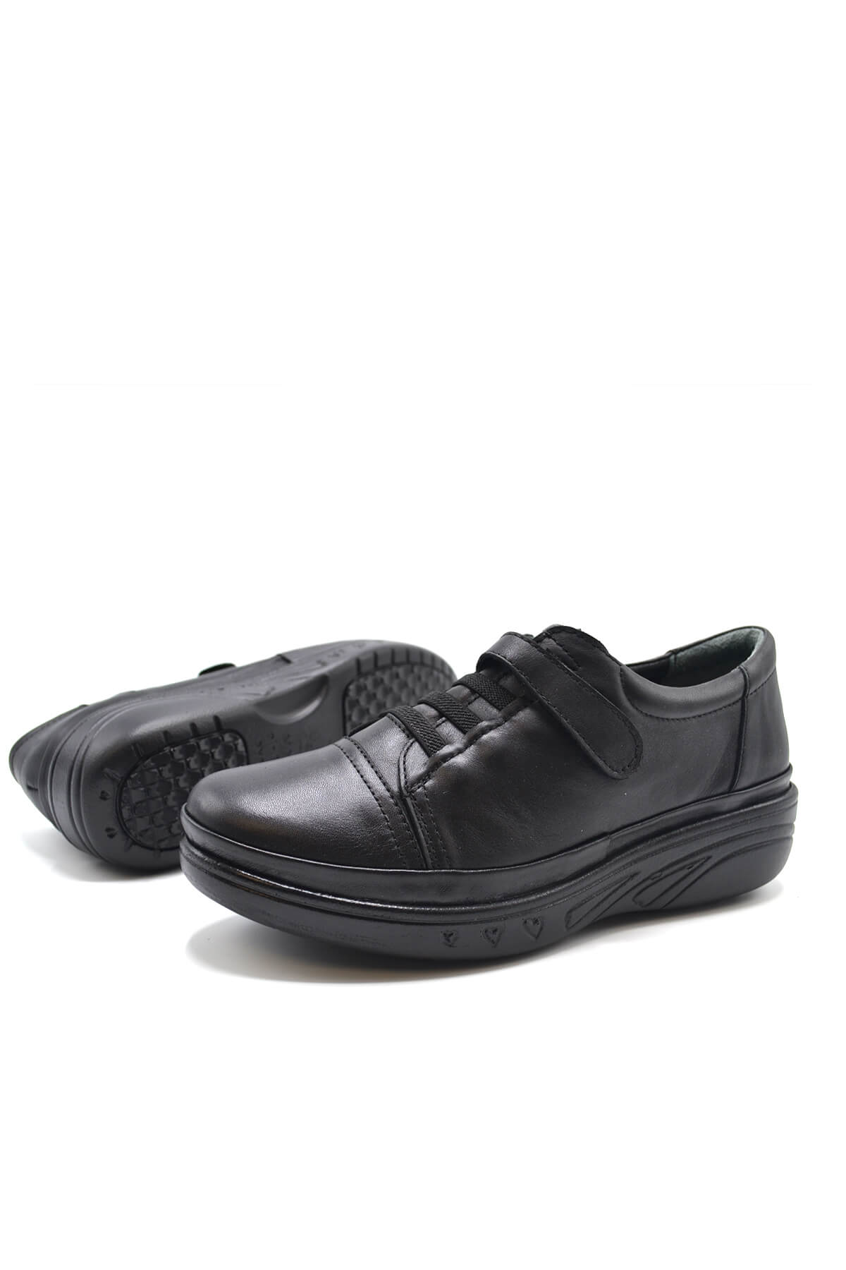 Kadın Comfort Deri Ayakkabı Siyah 1820524K - Thumbnail