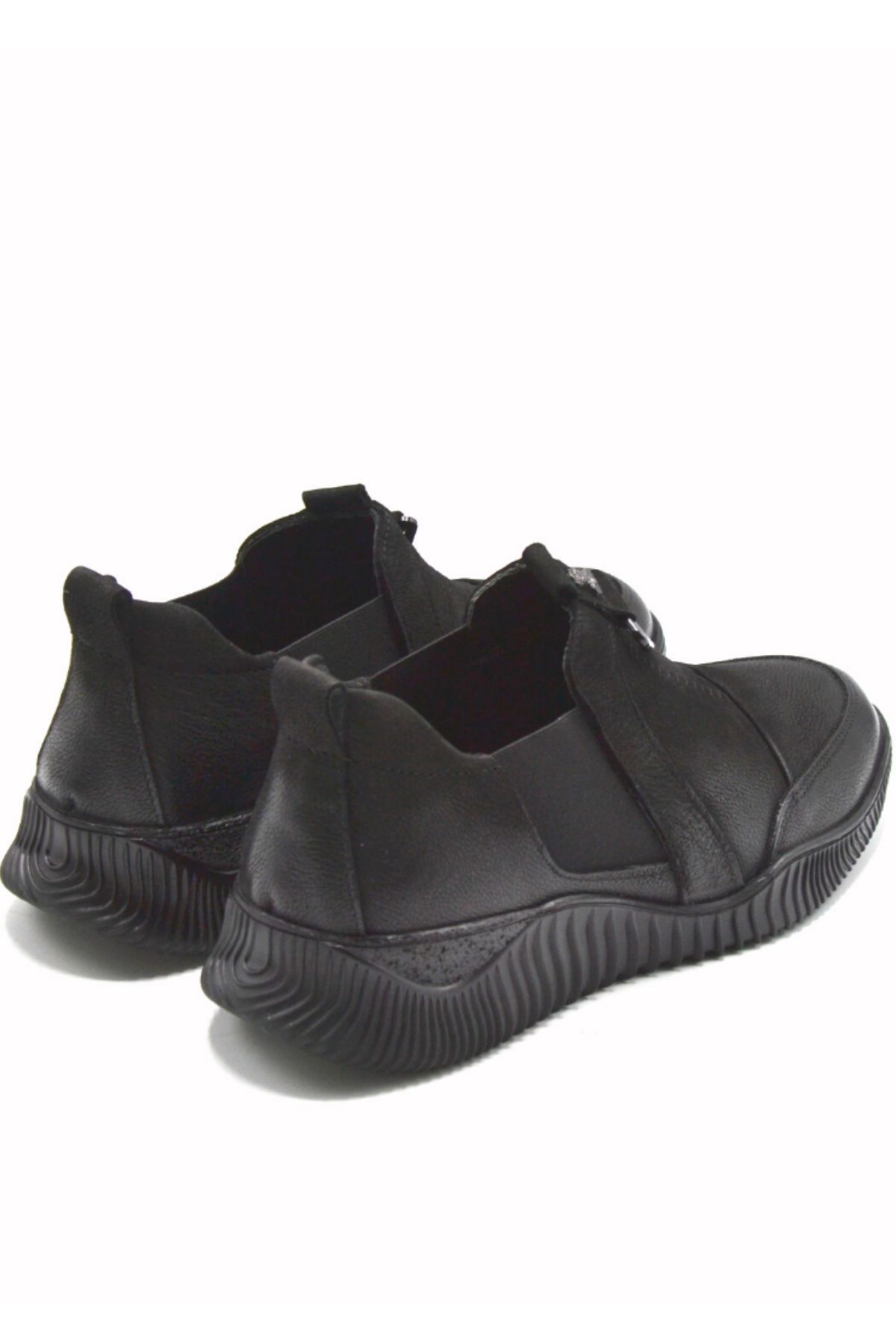 Kadın Comfort Deri Ayakkabı Siyah 1953840K - Thumbnail