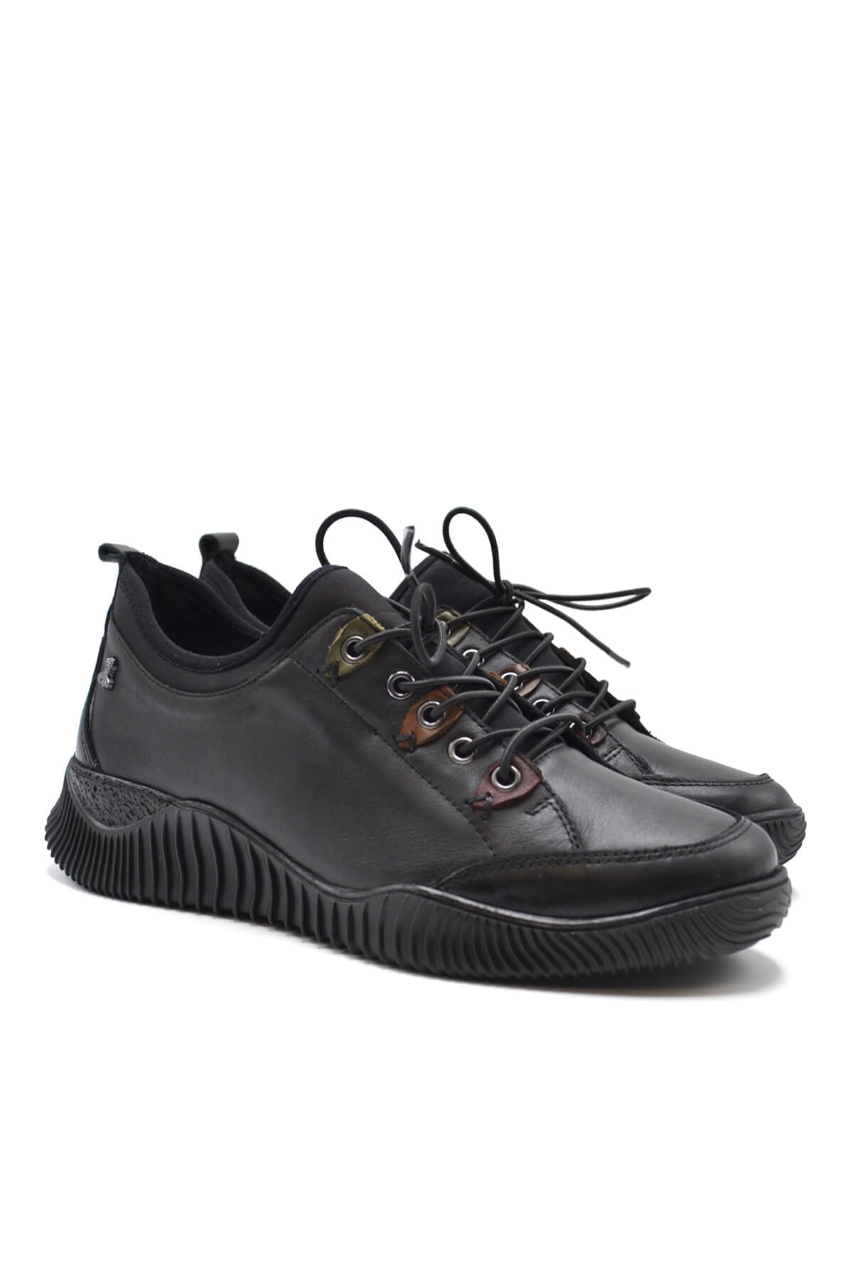 Kadın Comfort Deri Ayakkabı Siyah 1953855K - Thumbnail
