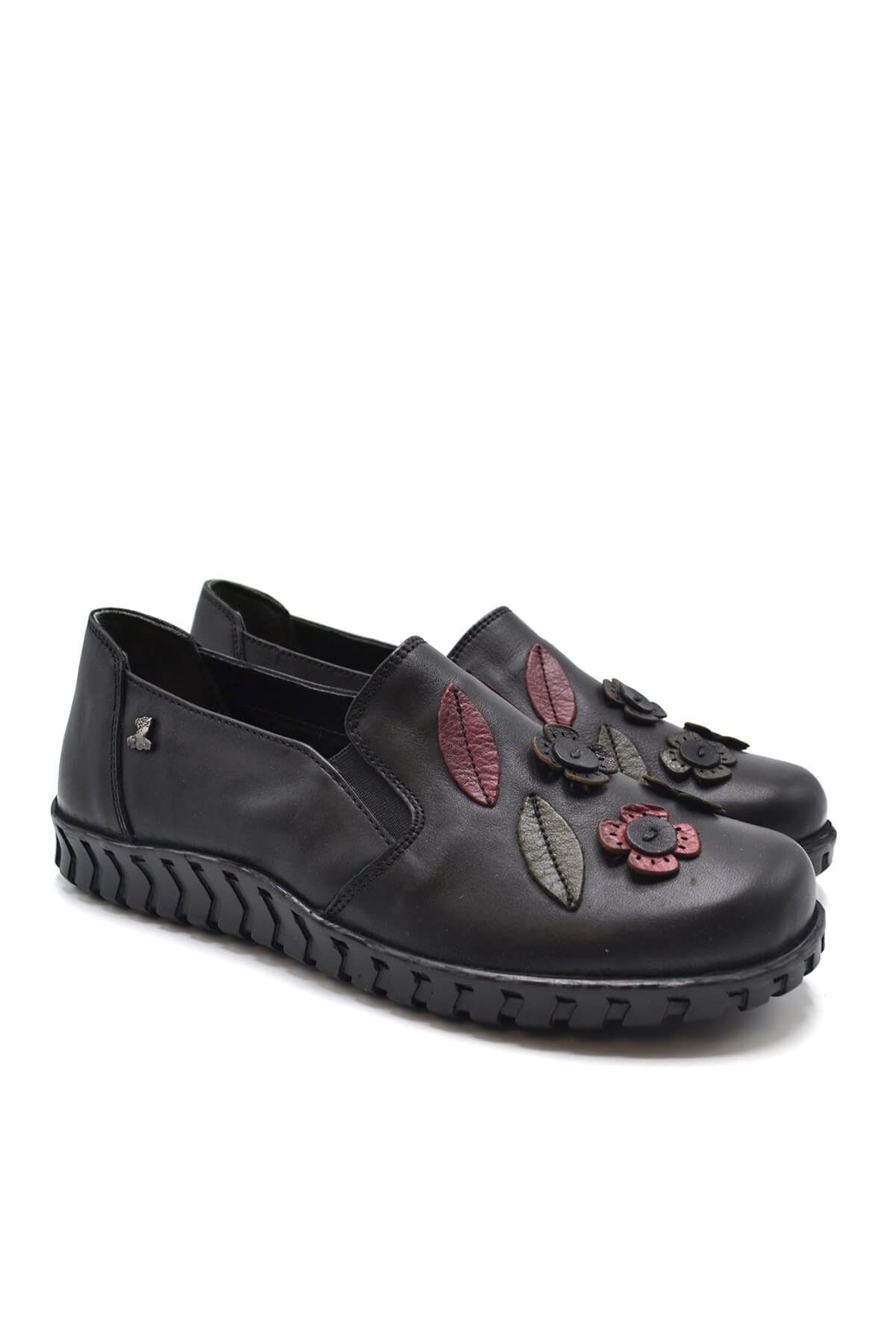 Kadın Comfort Deri Ayakkabı Siyah 2050862K - Thumbnail