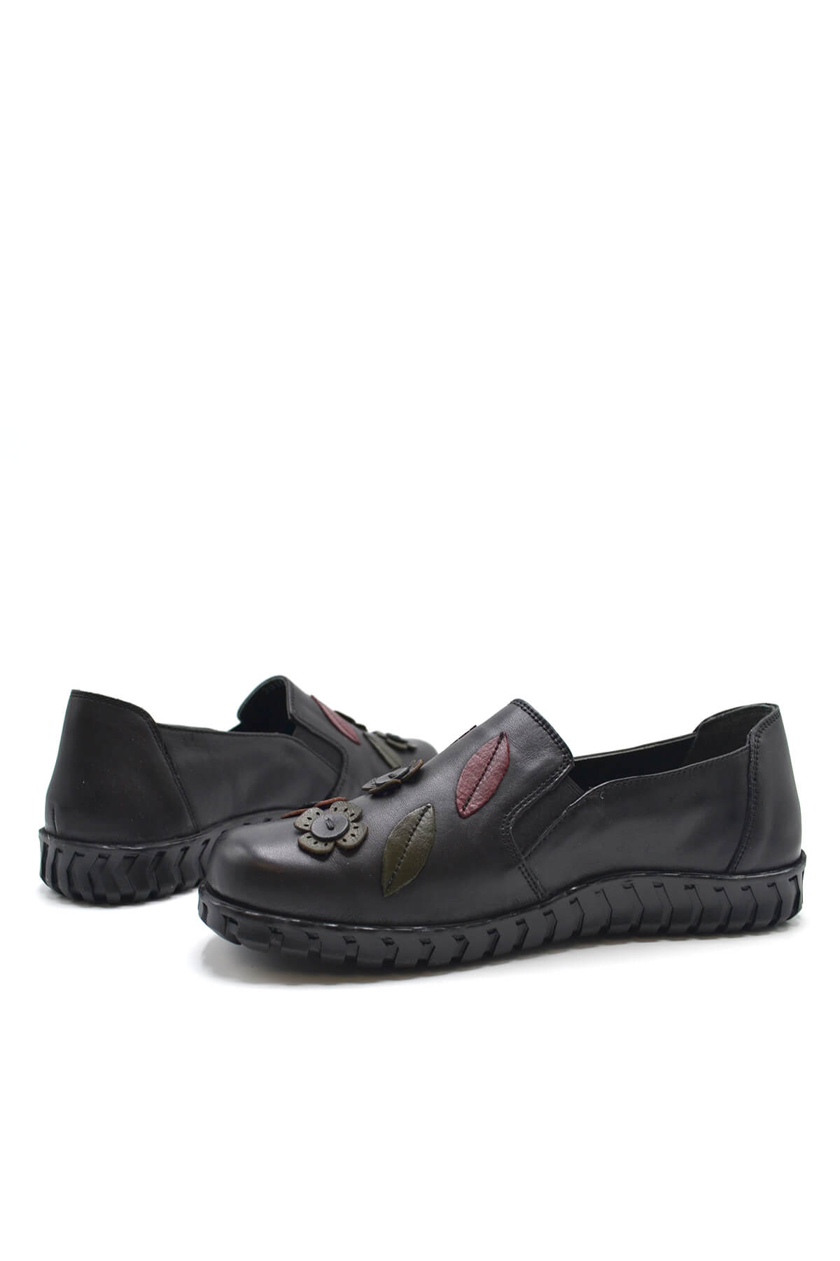 Kadın Comfort Deri Ayakkabı Siyah 2050862K - Thumbnail