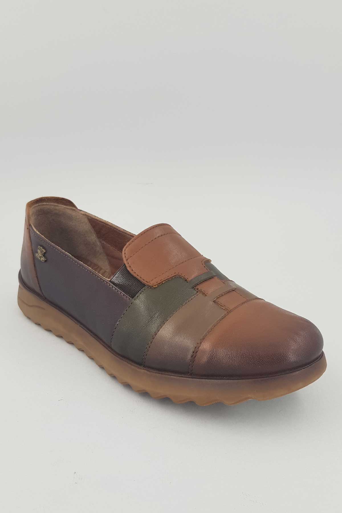 Kadın Comfort Deri Ayakkabı Taba 1813680K - Thumbnail