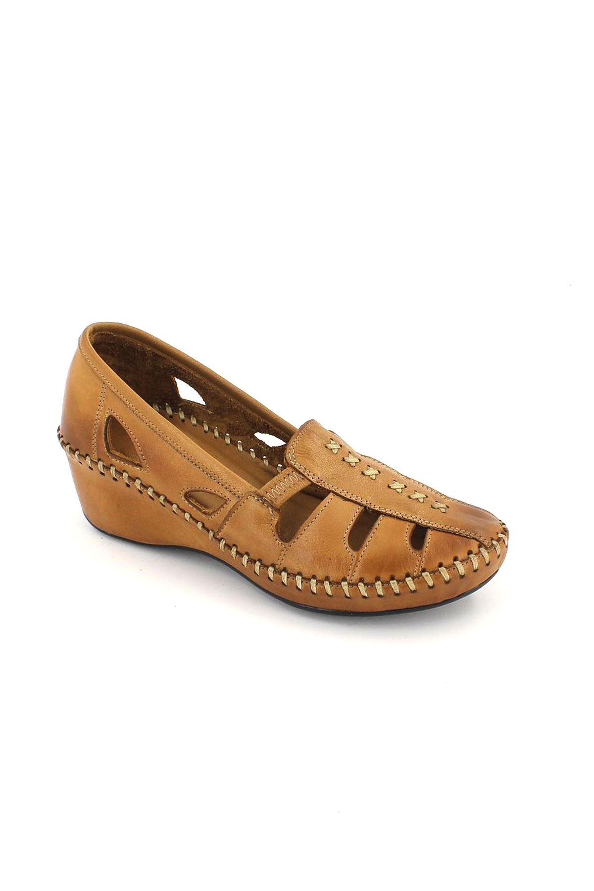 Kadın Comfort Deri Ayakkabı Taba 18793055 - Thumbnail