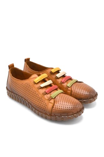 Venüs Deri Kadın Comfort Ayakkabı Taba-Nude 2010717Y - Thumbnail