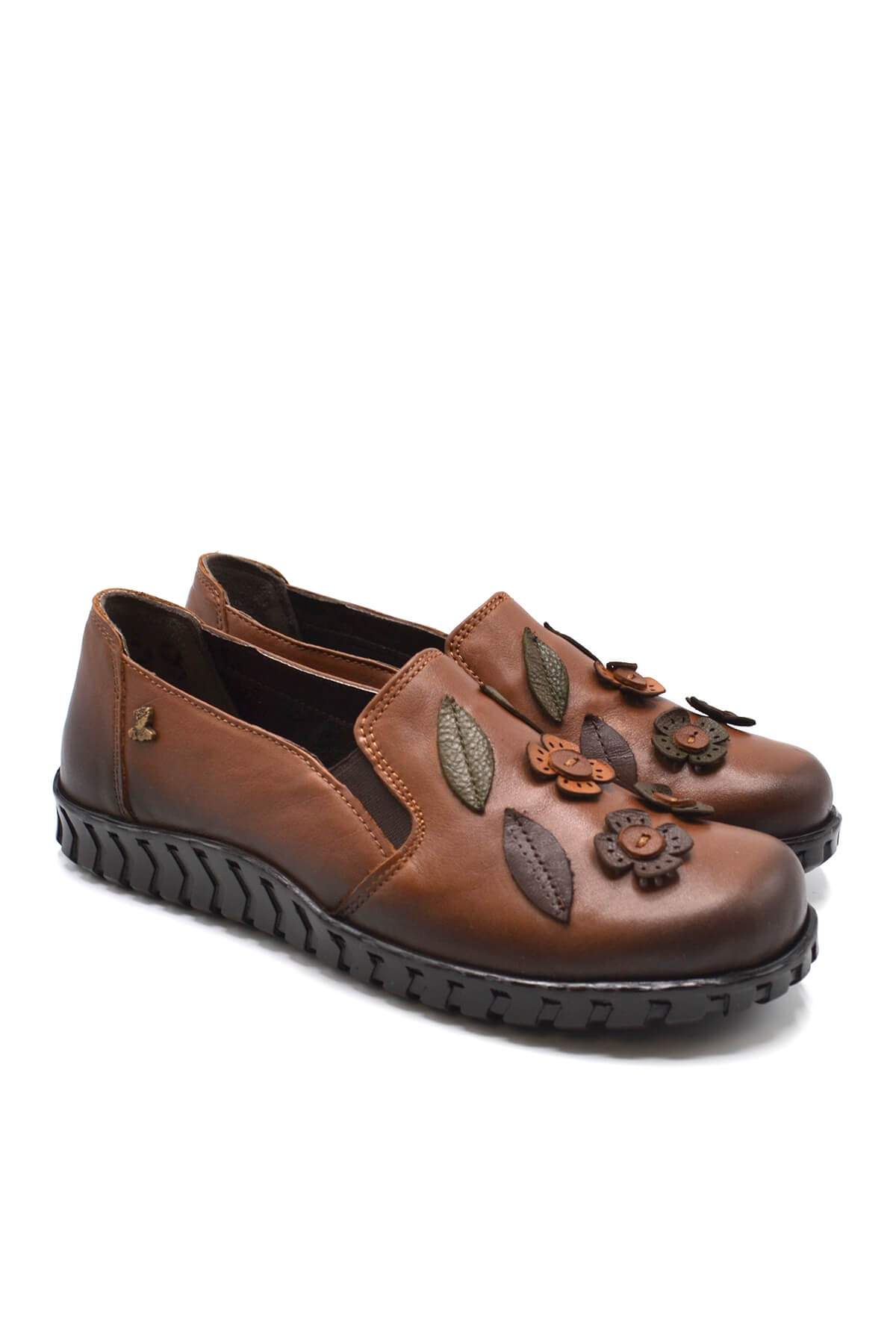 Kadın Comfort Deri Ayakkabı Taba 2050862K - Thumbnail