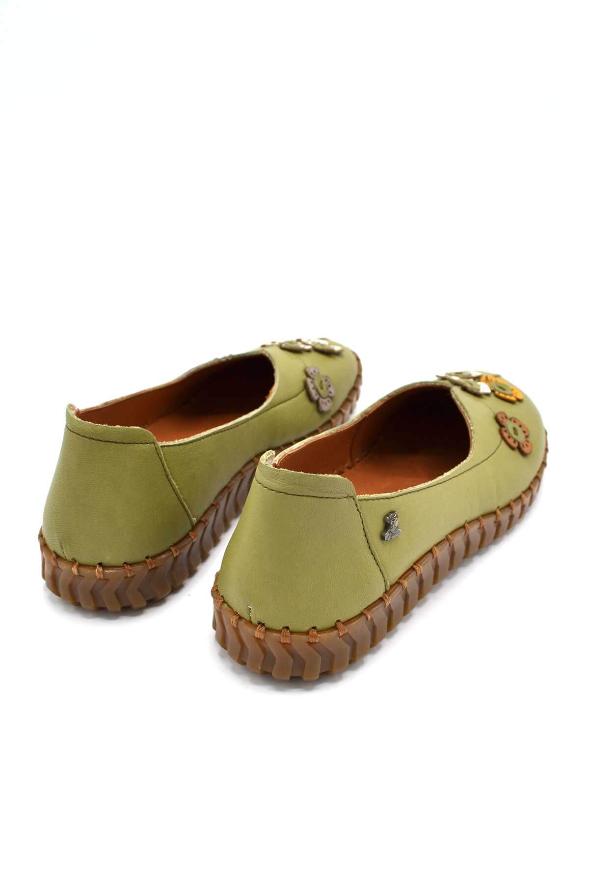 Kadın Comfort Deri Ayakkabı Yeşil 2010711Y - Thumbnail