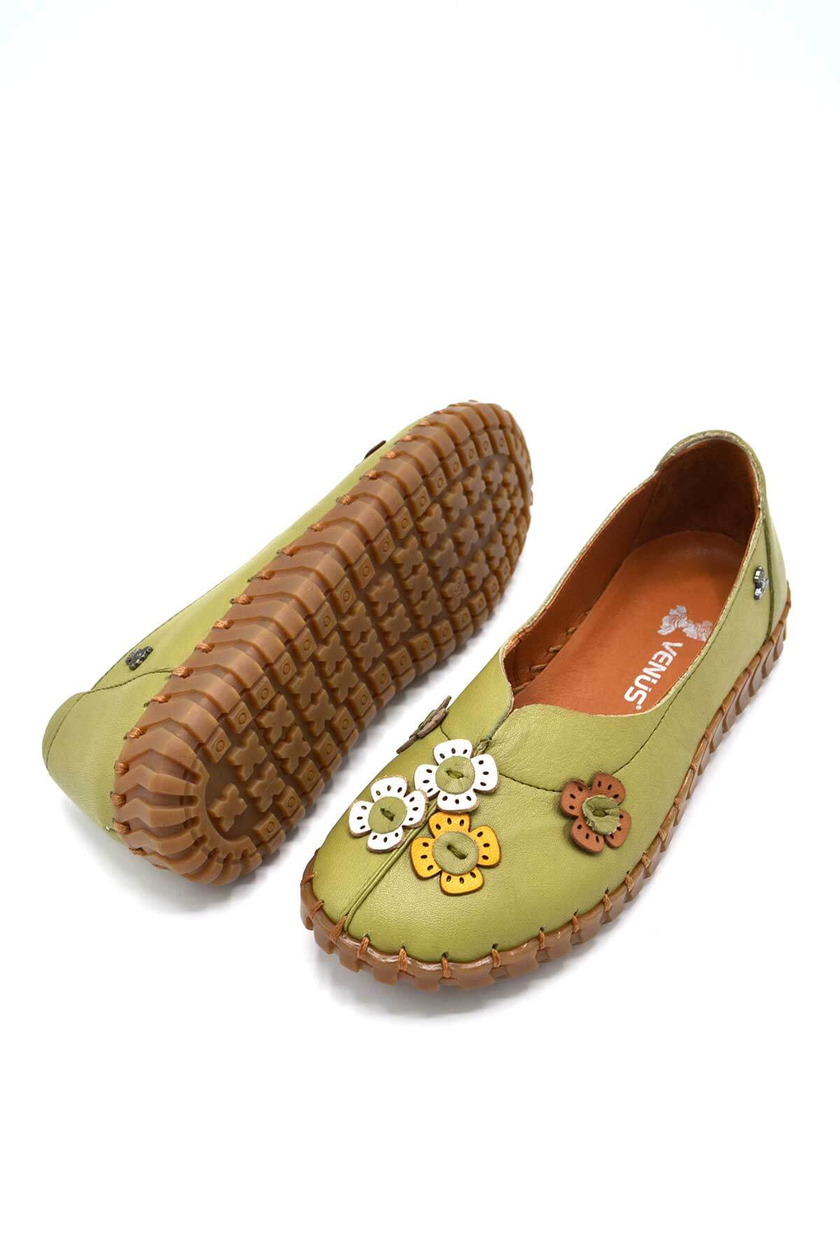 Kadın Comfort Deri Ayakkabı Yeşil 2010711Y - Thumbnail