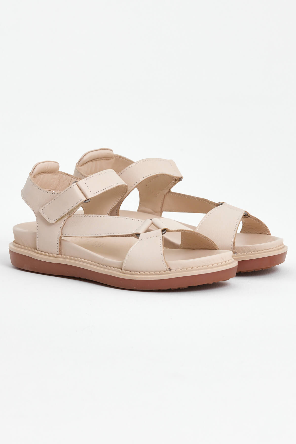 Venüs Deri Kadın Sandalet Bej 202064Y 
