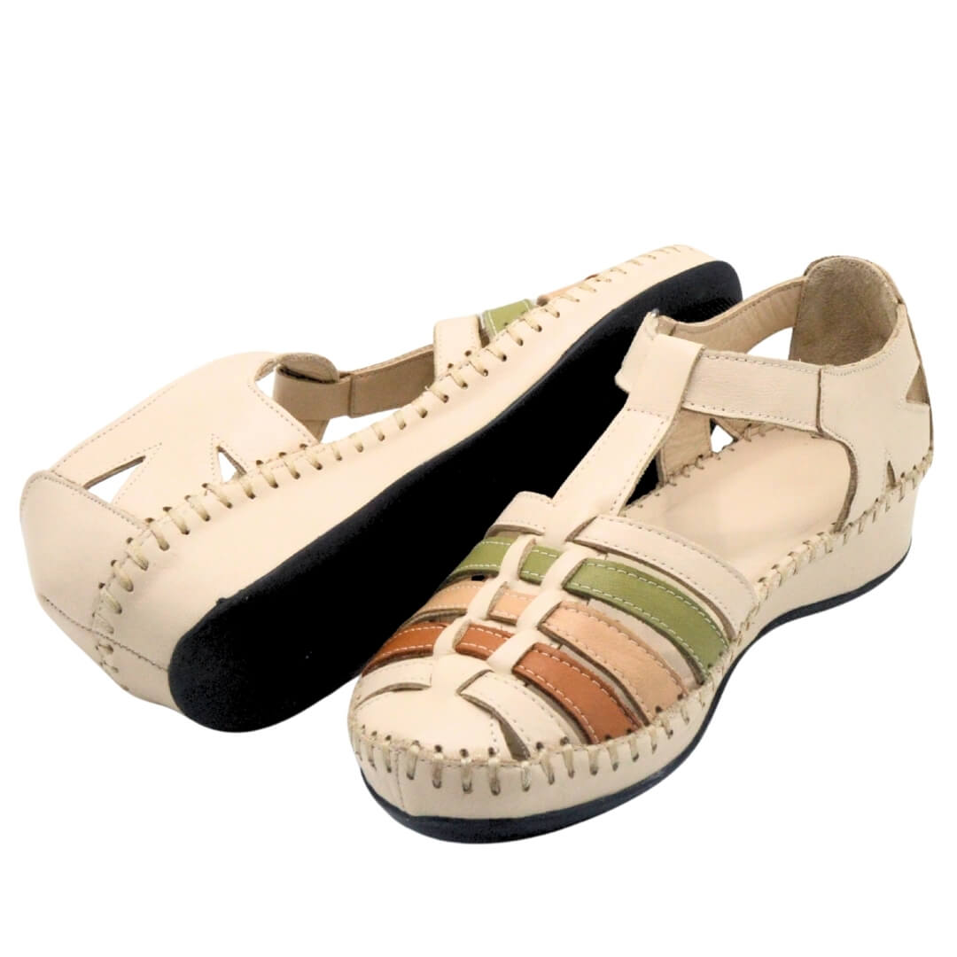 Venüs Deri Kadın Sandalet Bej 23033319Y - Thumbnail