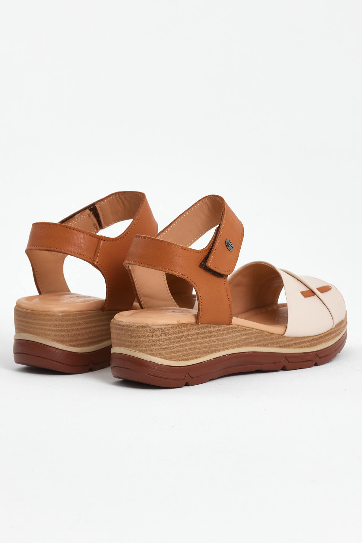 Venüs Deri Kadın Sandalet Bej-Taba 2313402Y