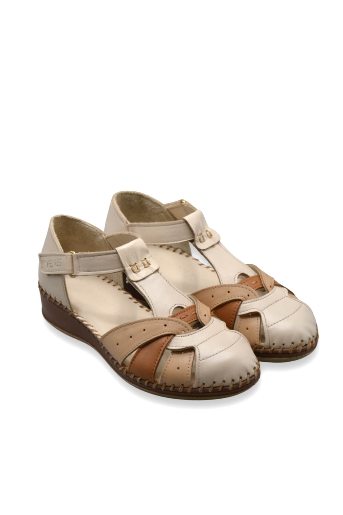 Kadın Comfort Deri Sandalet Bej 2313703Y