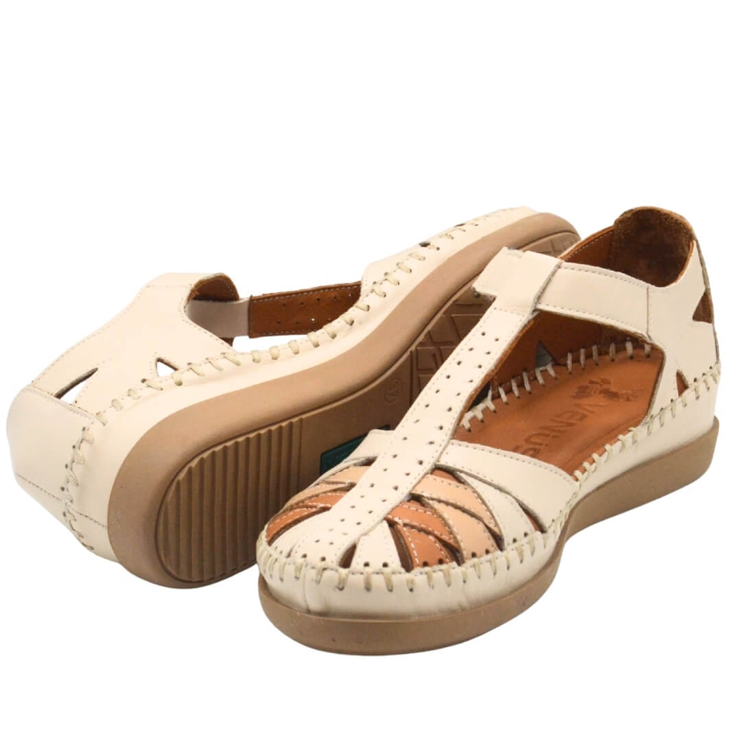 Venüs Deri Kadın Sandalet Bej 25033540Y - Thumbnail