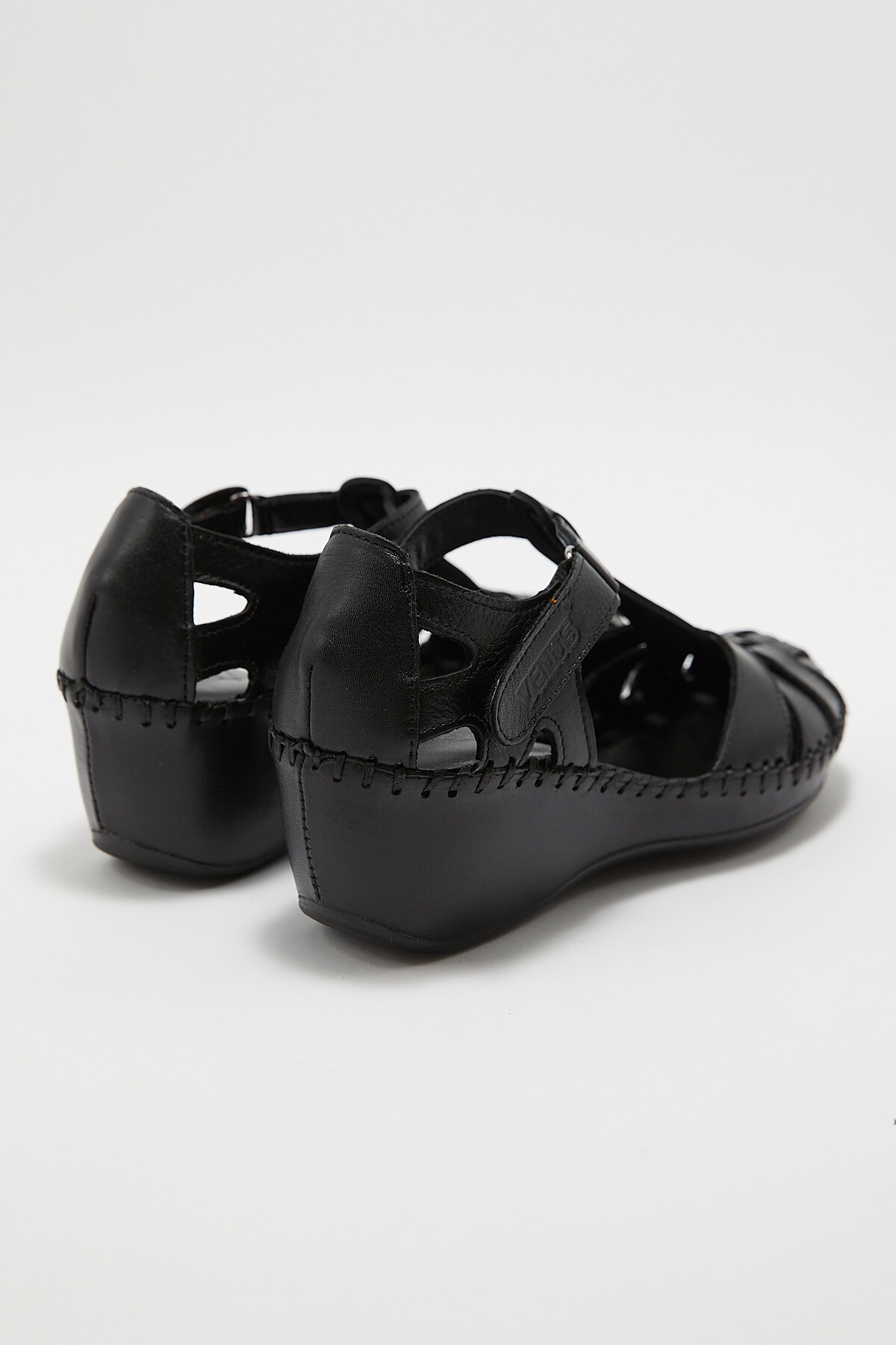 Kadın Comfort Deri Sandalet Siyah 18791382