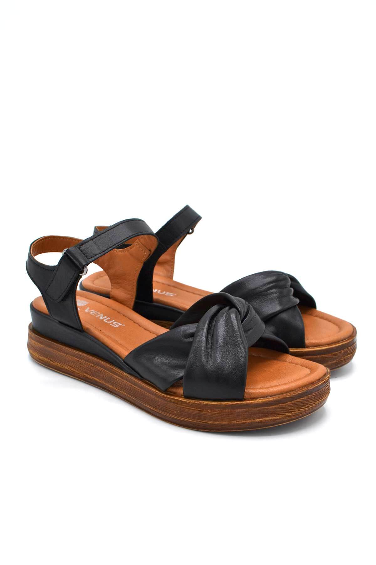 Venüs Deri Kadın Sandalet Siyah 2216403Y Venüs Deri Kadın Sandalet Siyah 2216403Y