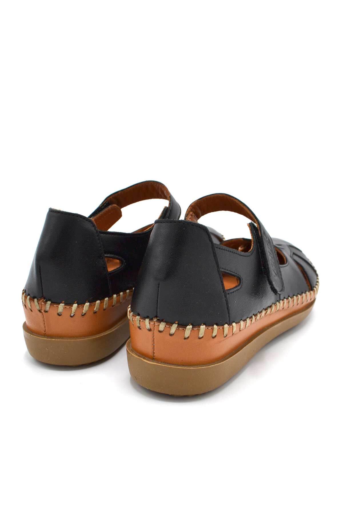 Venüs Deri Kadın Sandalet Siyah 22793524Y - Thumbnail