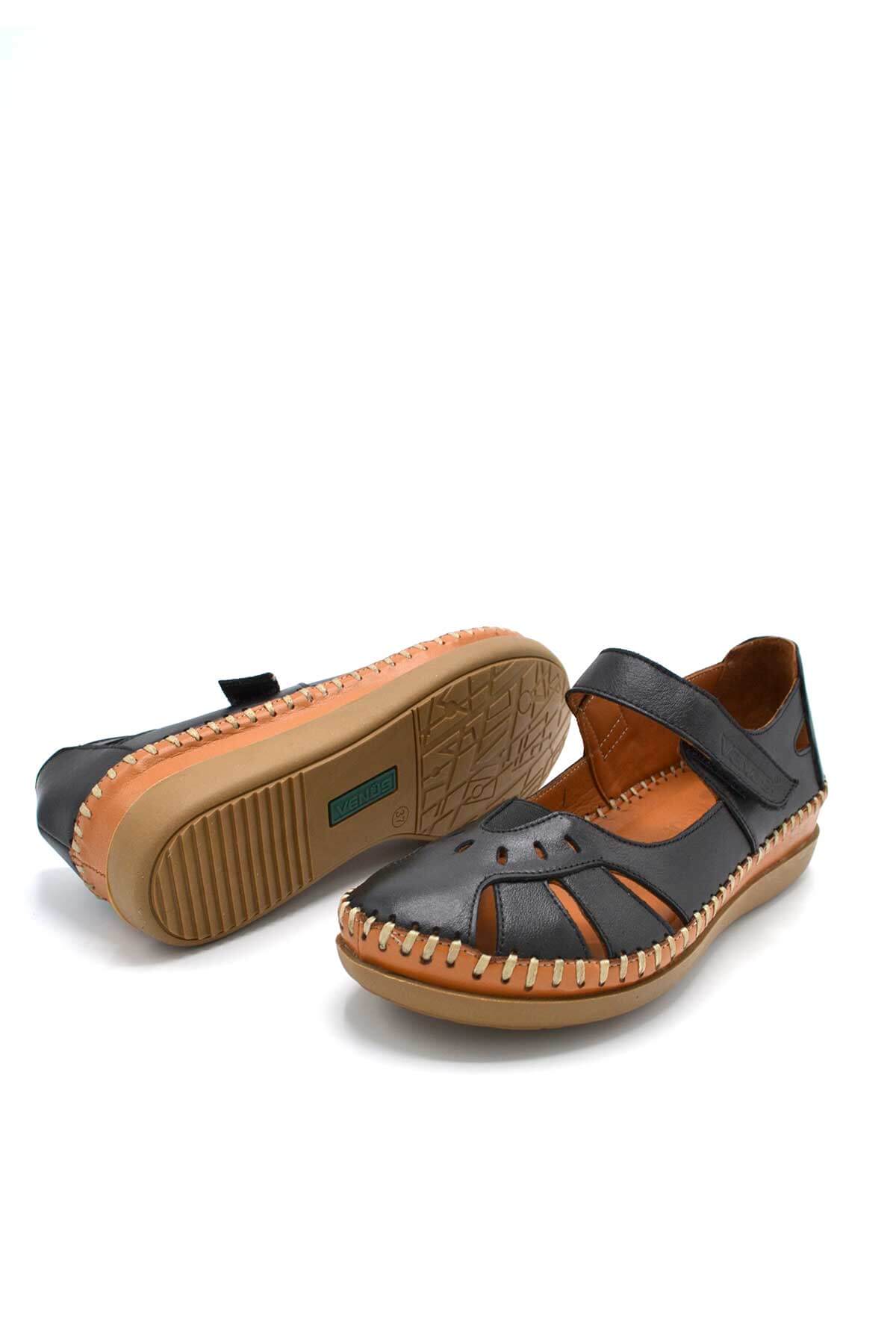 Venüs Deri Kadın Sandalet Siyah 22793524Y - Thumbnail