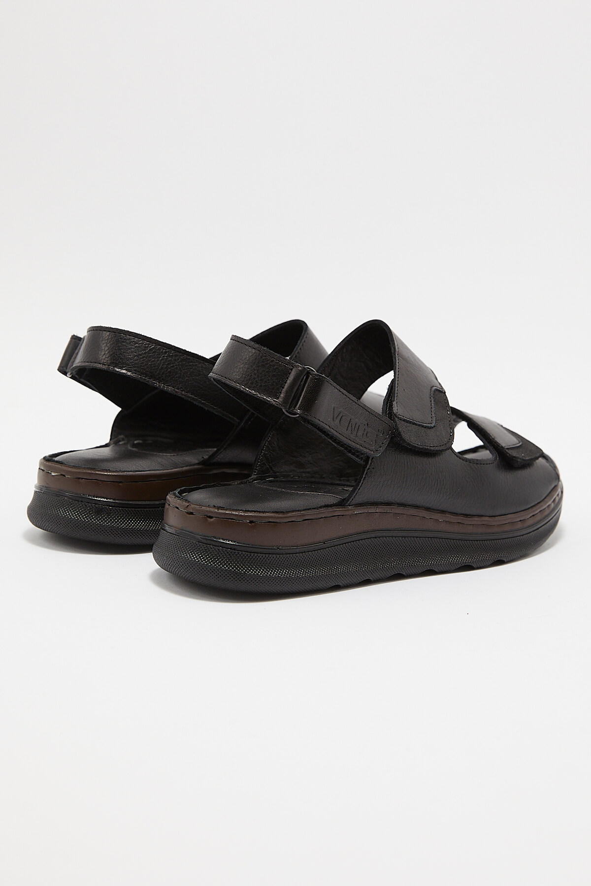 Kadın Comfort Deri Sandalet Siyah 22981715