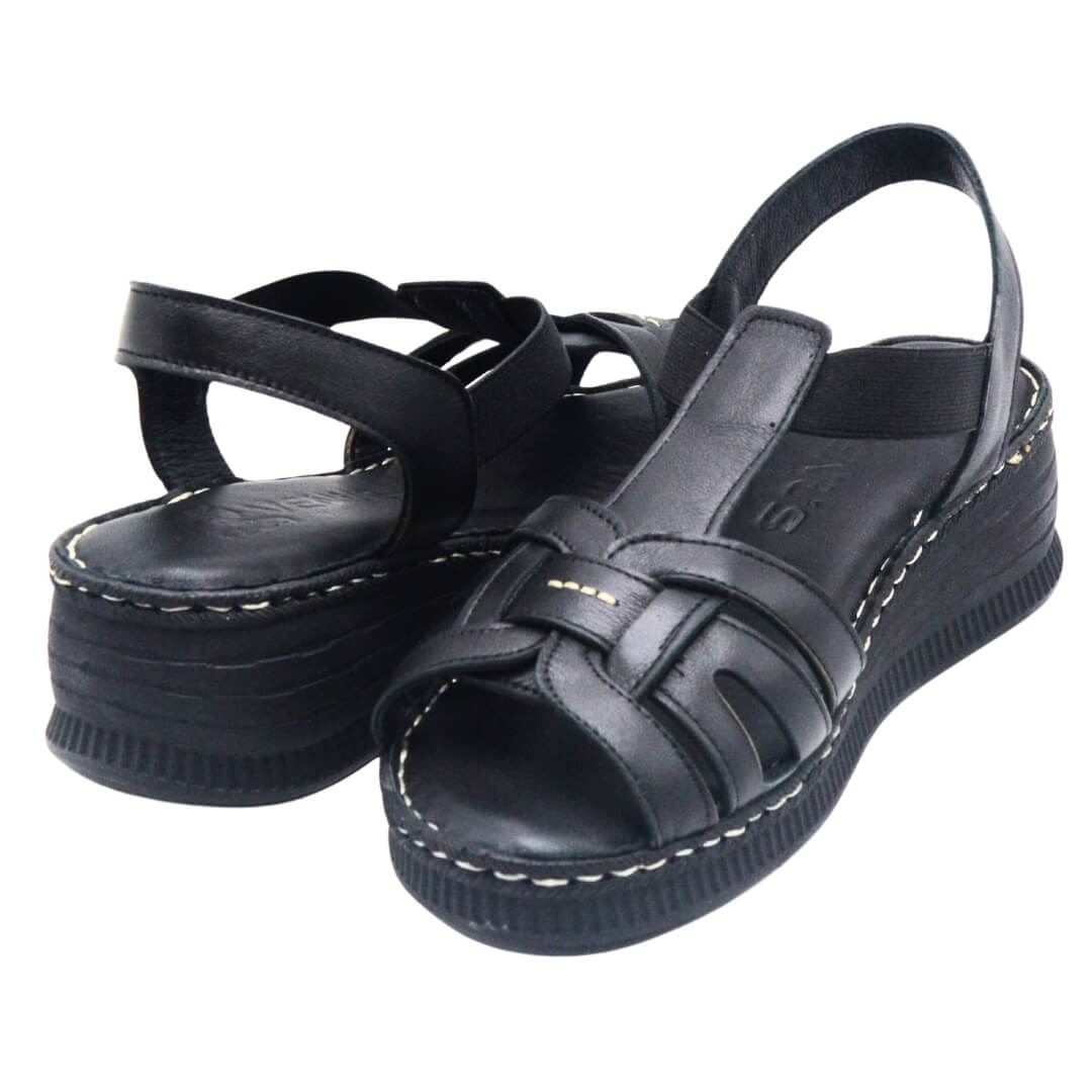 Venüs Deri Kadın Sandalet Siyah 24028801Y - 4