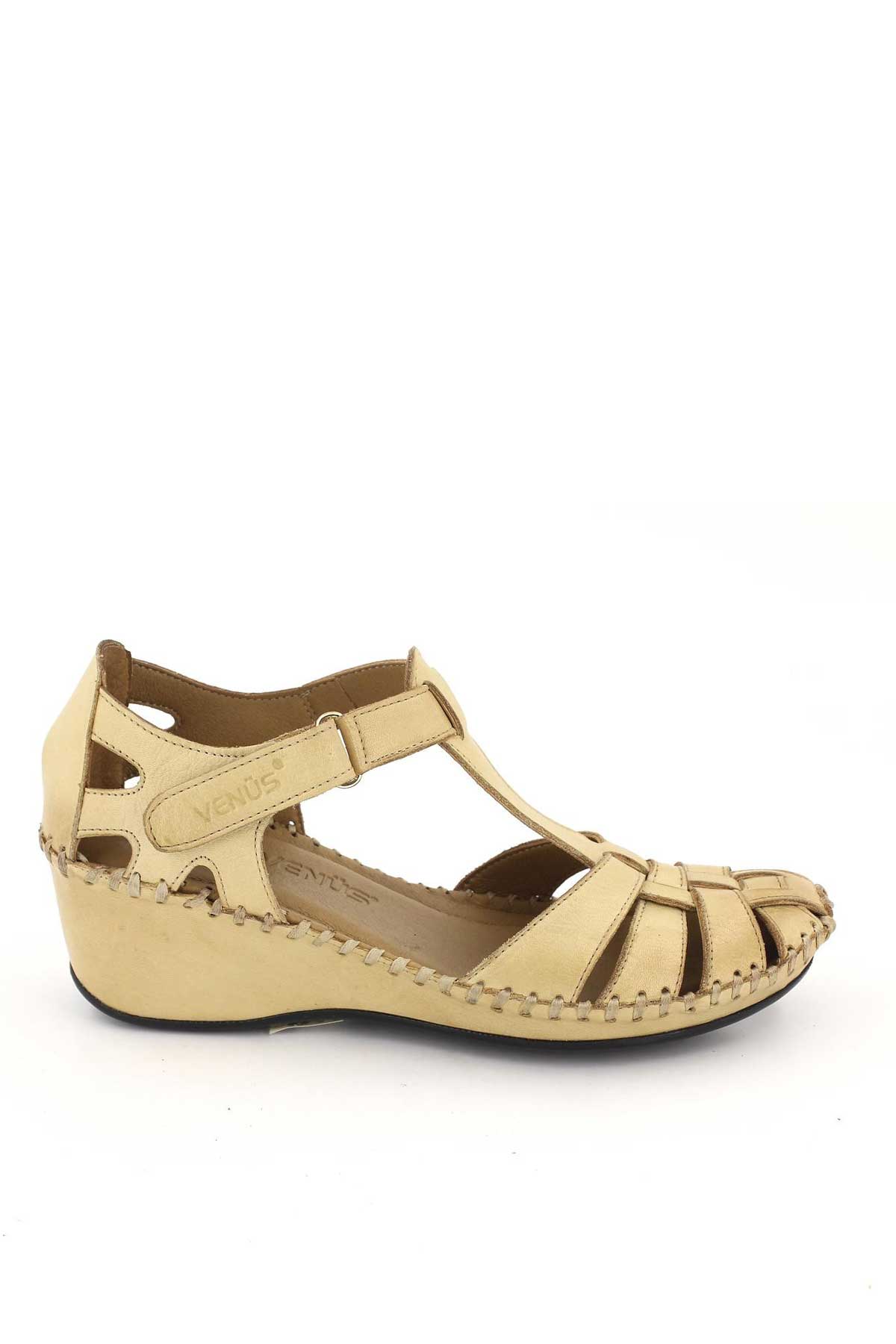 Kadın Comfort Sandalet Bej 18791382 - Thumbnail