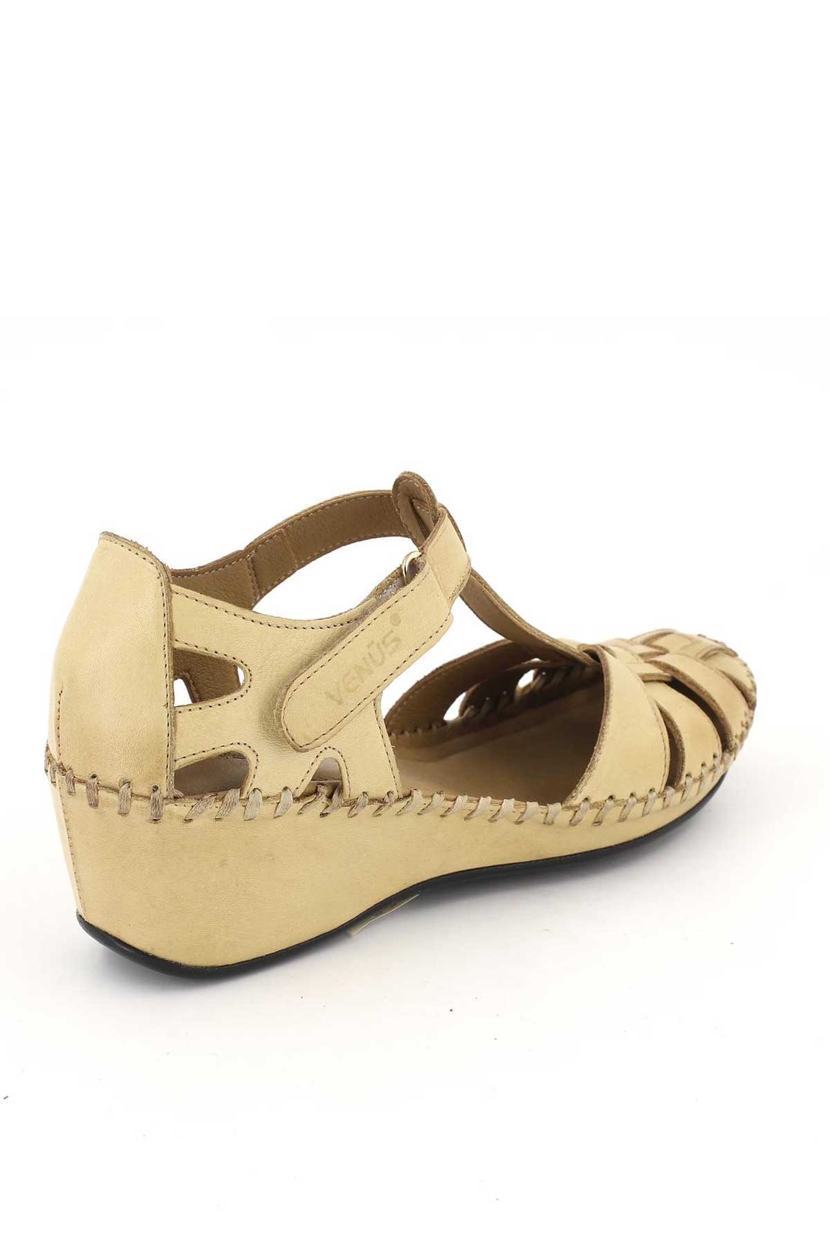 Kadın Comfort Sandalet Bej 18791382 - Thumbnail