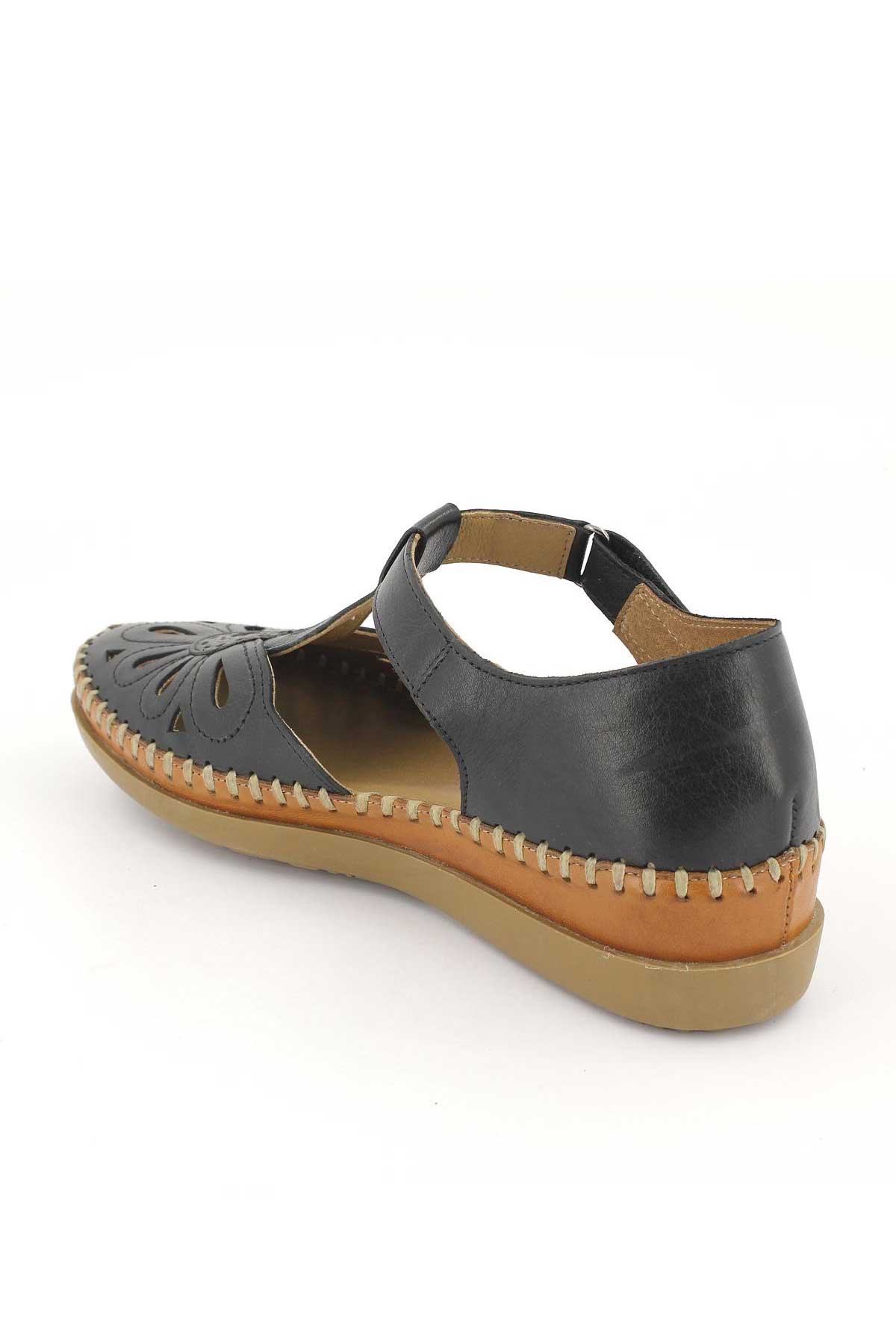 Kadın Comfort Sandalet Siyah 18793505 - Thumbnail