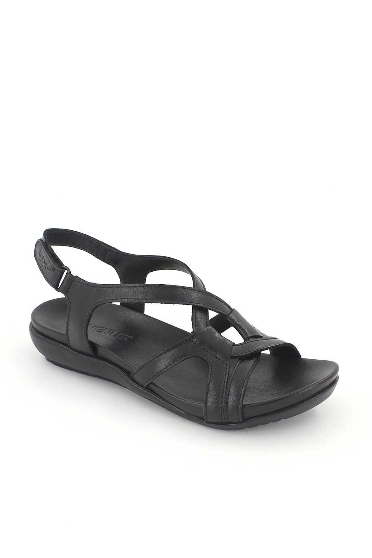 Kadın Comfort Sandalet Siyah 206Y - Thumbnail