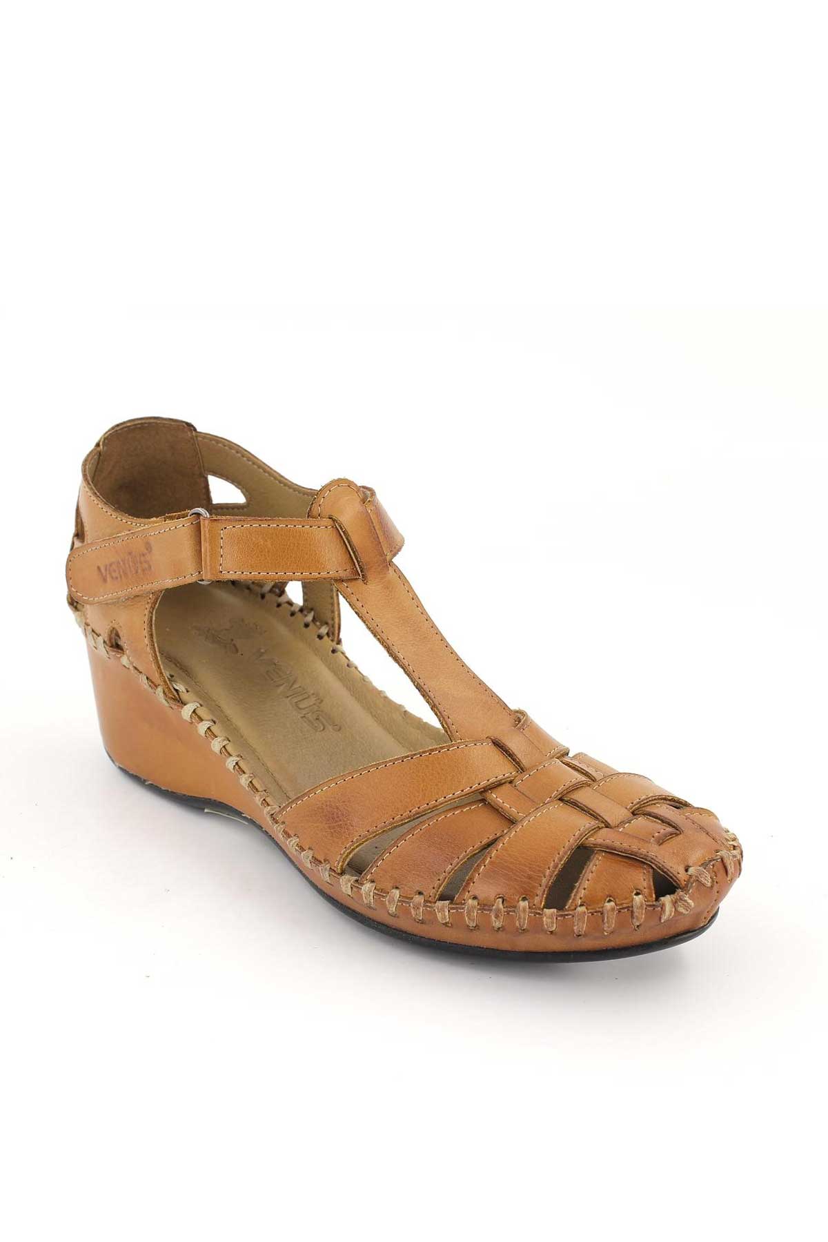 Kadın Comfort Sandalet Taba 18791382 - Thumbnail