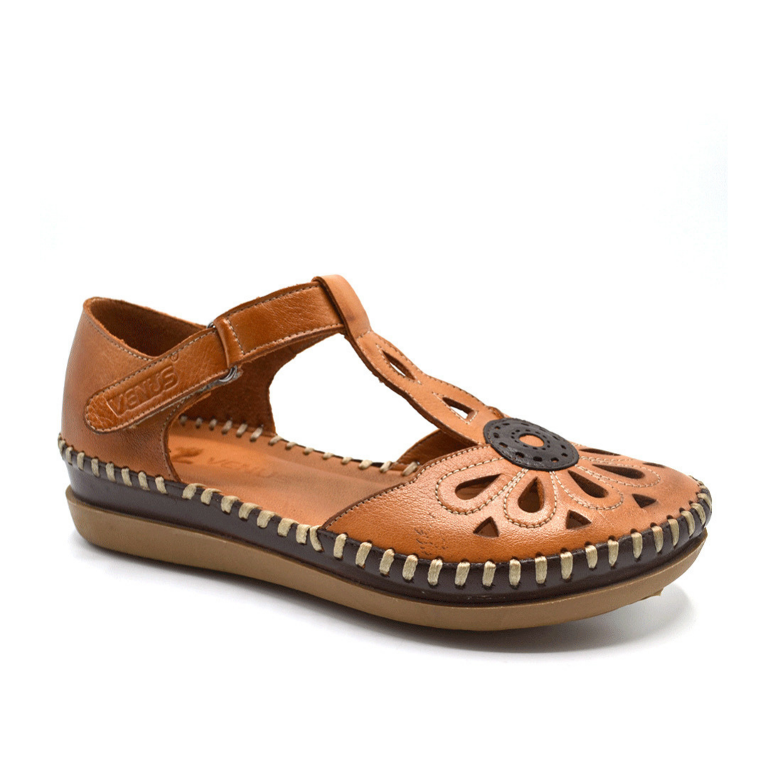 Kadın Comfort Sandalet Taba - Kahve 18793505 - Thumbnail