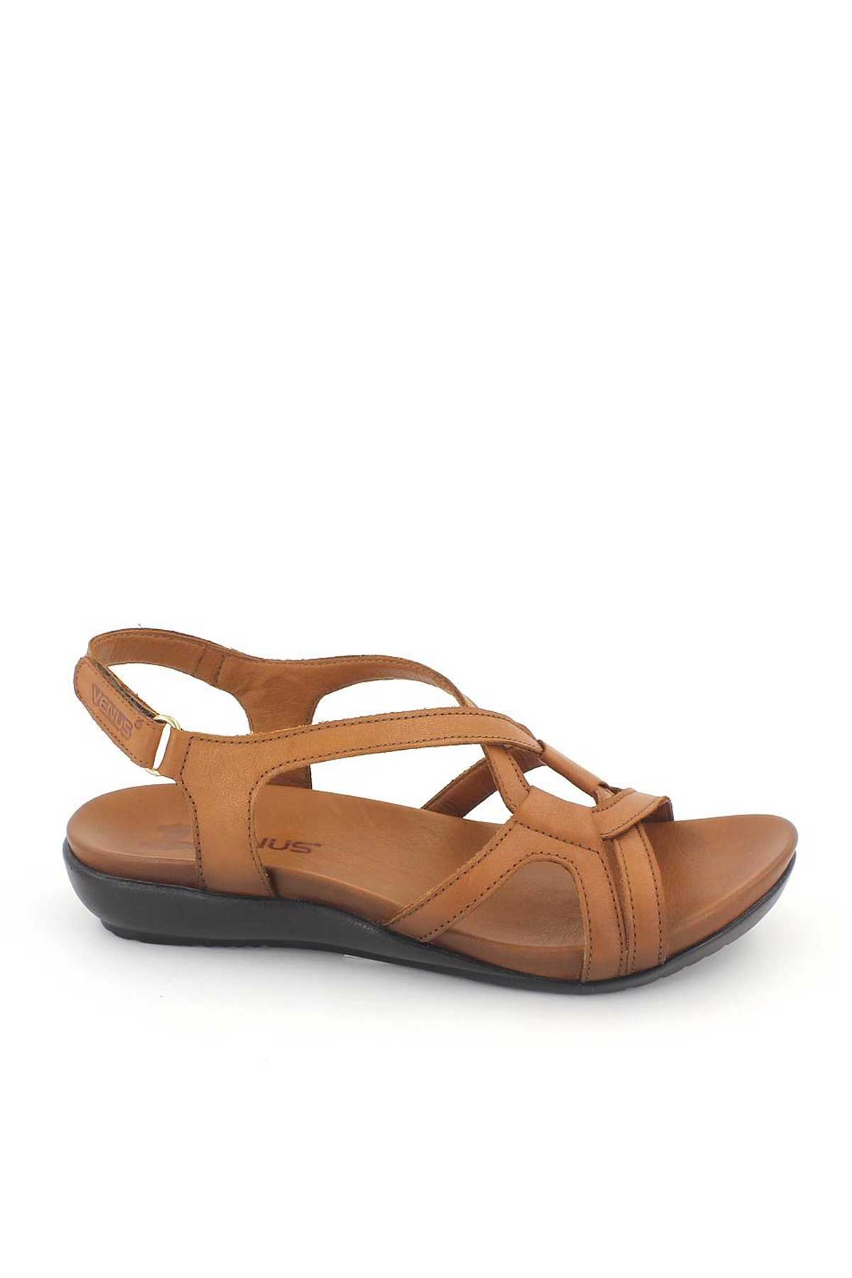 Kadın Comfort Sandalet Taba 206Y - Thumbnail