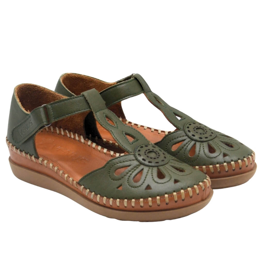 Venüs - Venüs Deri Kadın Sandalet Yeşil 18793505Y
