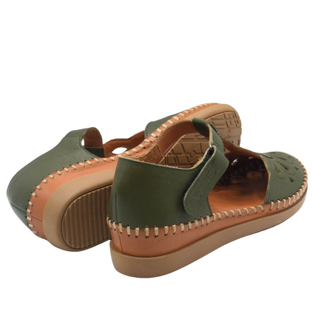 Venüs Deri Kadın Sandalet Yeşil 18793505Y - Thumbnail