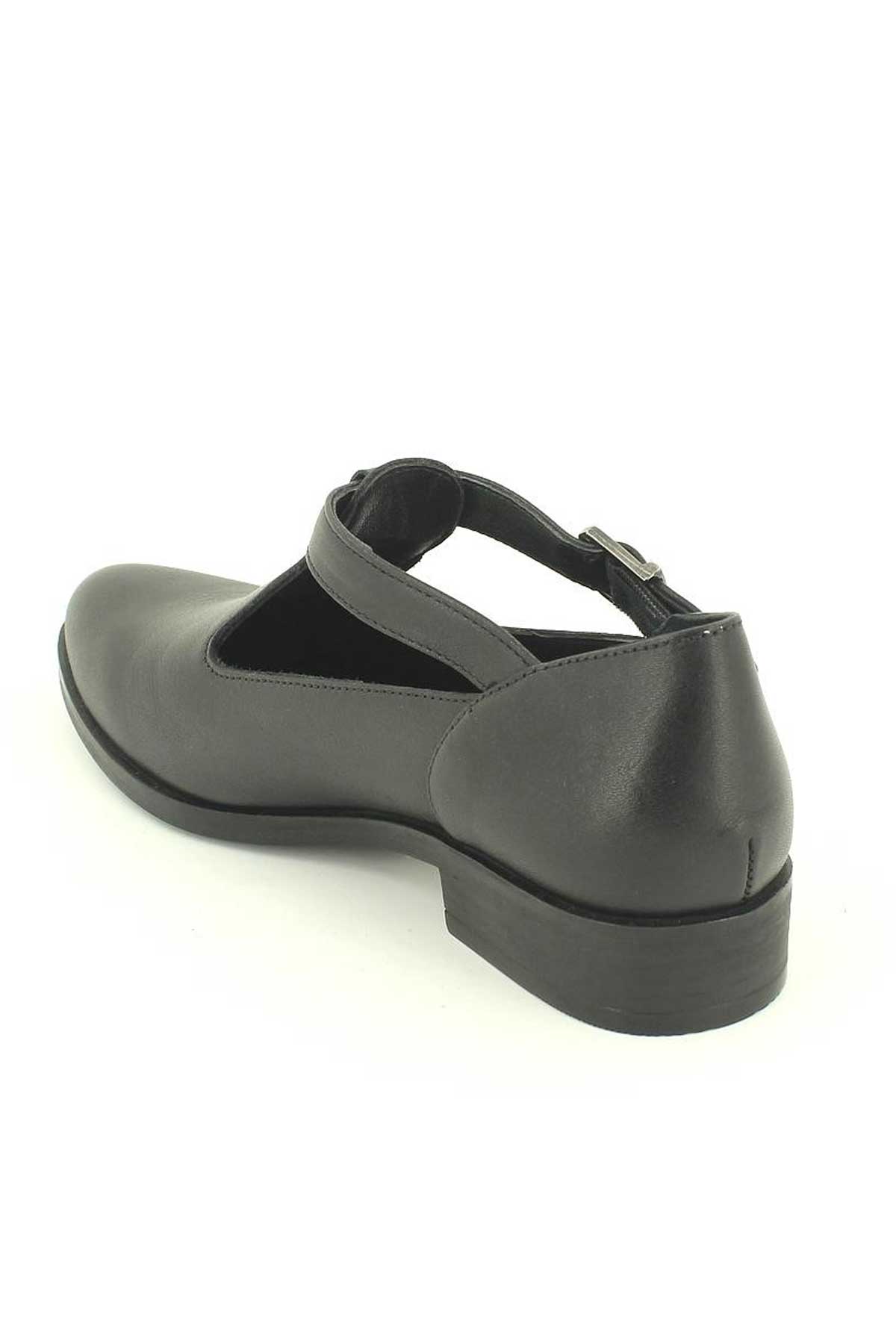 Kadın Deri Ayakkabı Siyah 145405K - Thumbnail