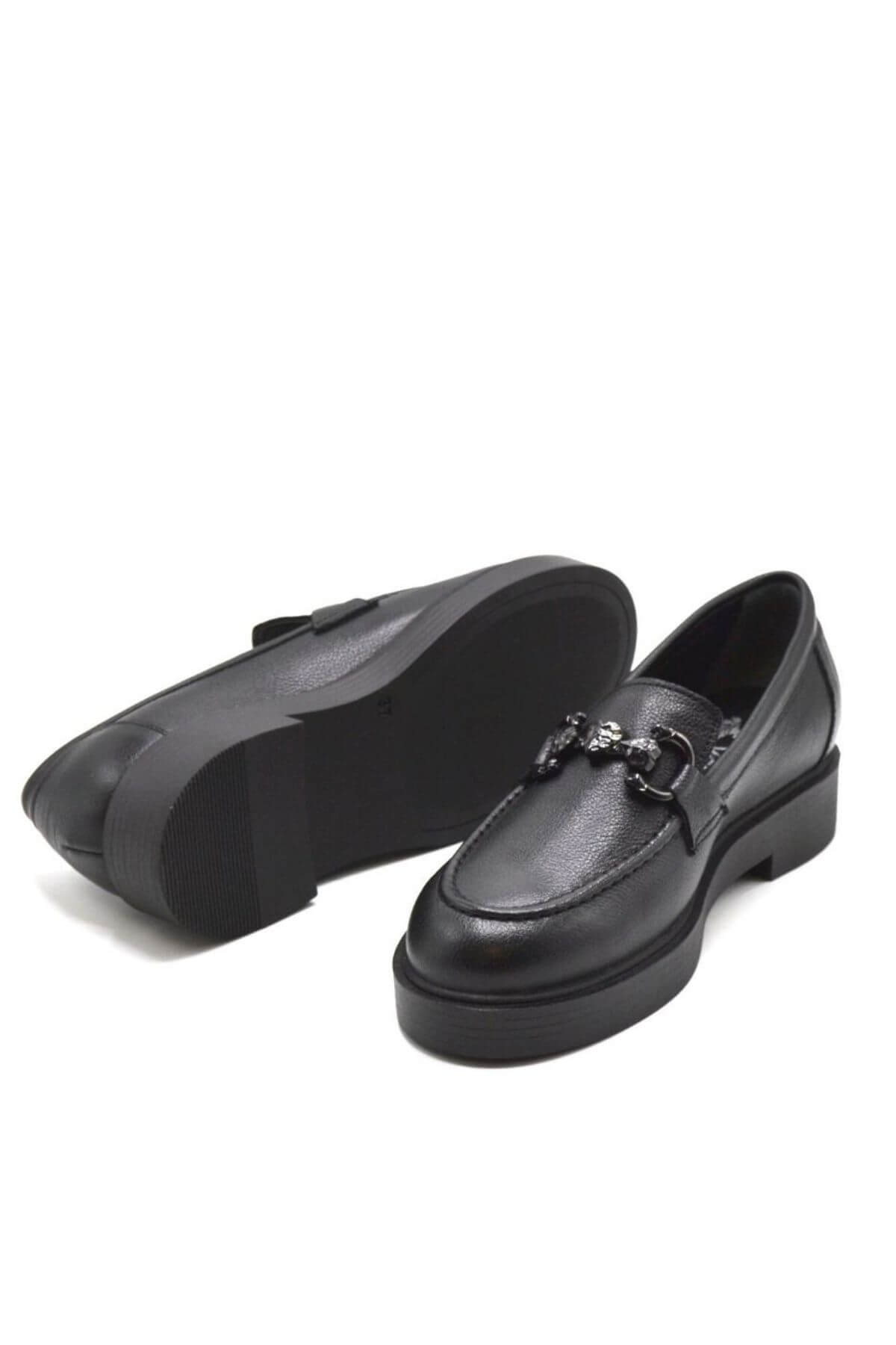 Kadın Deri Ayakkabı Siyah 2352905K - Thumbnail