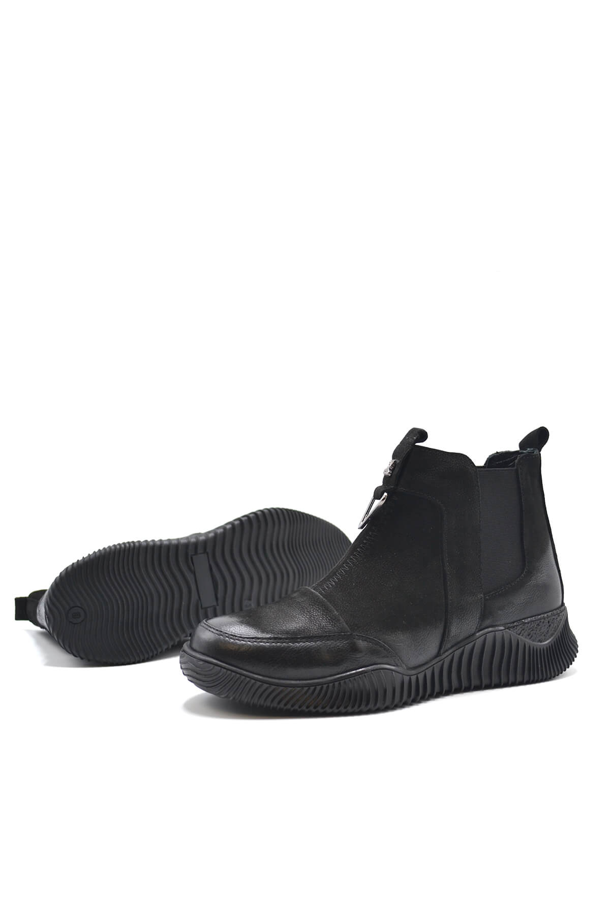 Venüs Deri Kadın Süet Casual Bot Siyah 1953817K - Thumbnail