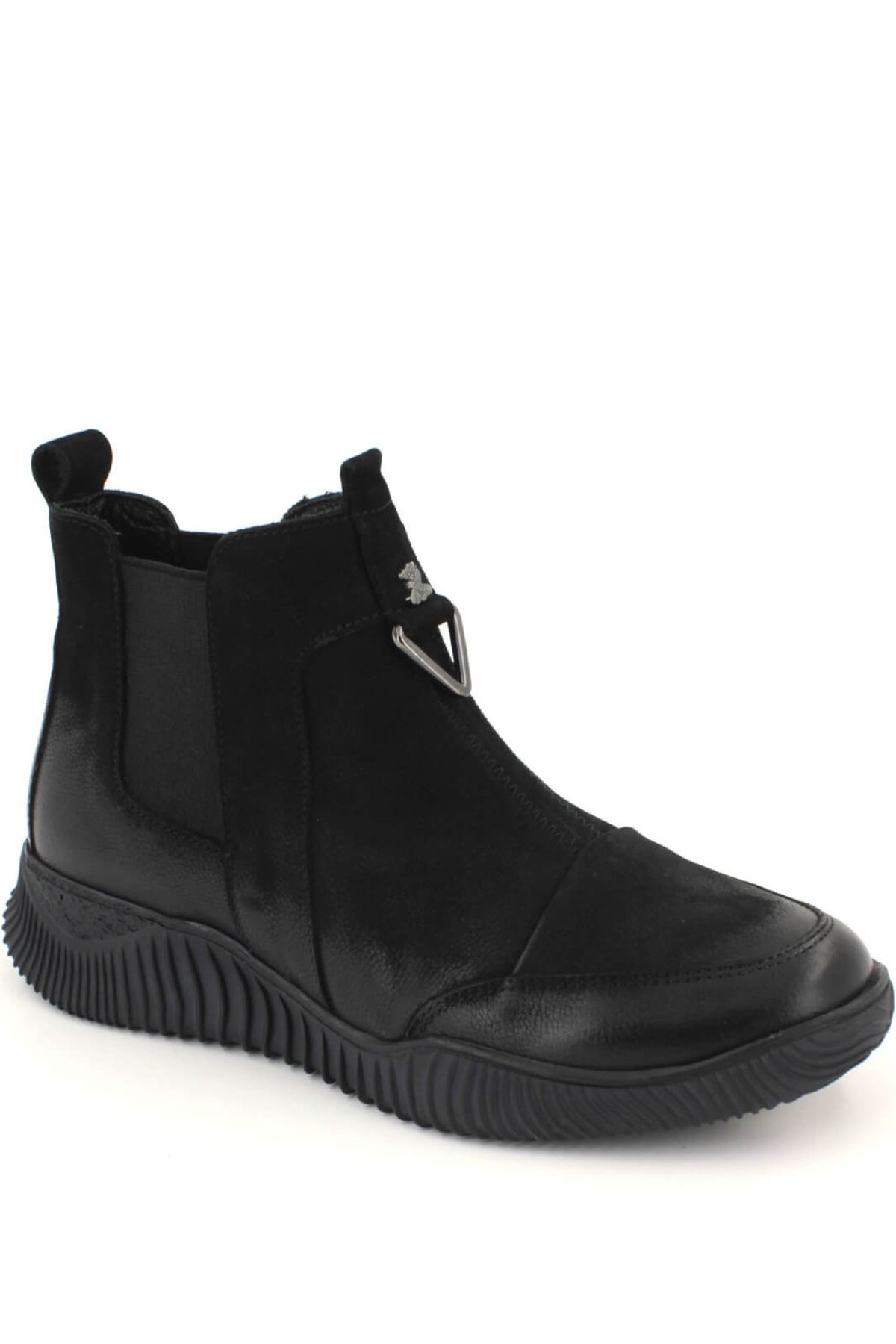 Venüs Deri Kadın Süet Casual Bot Siyah 1953817K