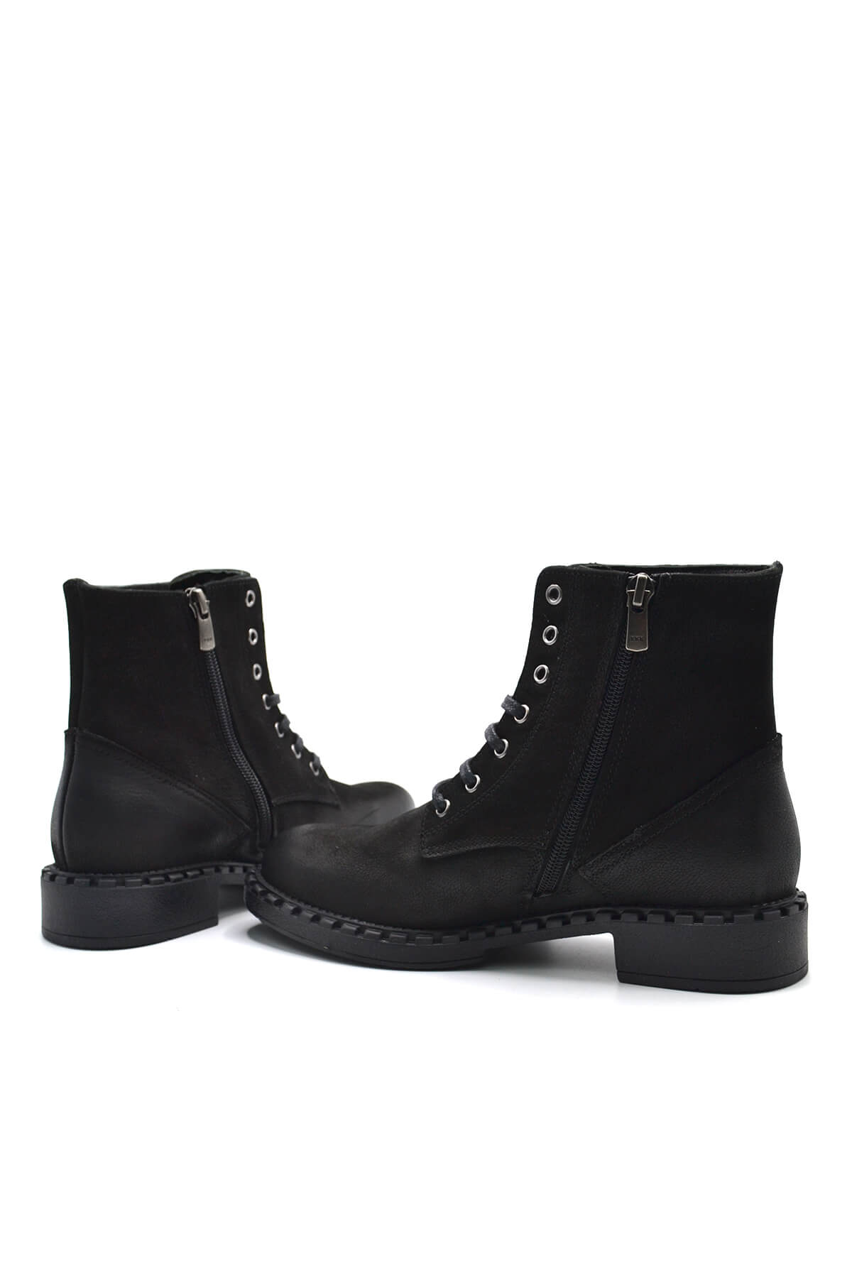 Venüs Deri Kadın Süet Casual Bot Siyah 2152210K - Thumbnail