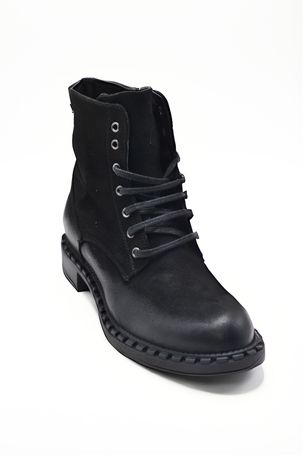 Venüs Deri Kadın Süet Casual Bot Siyah 2152210K - Thumbnail