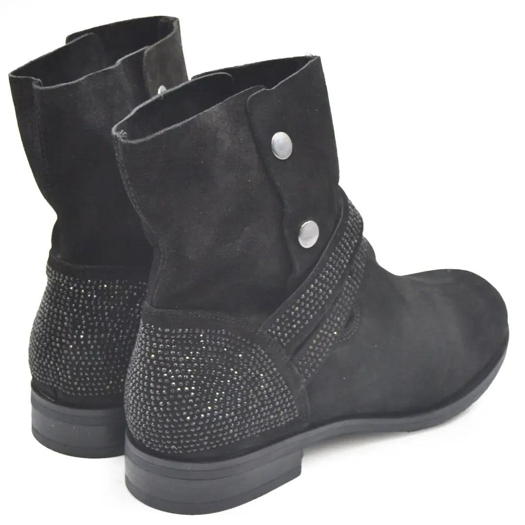 Venüs Deri Kadın Süet Casual Bot Siyah 2152305K