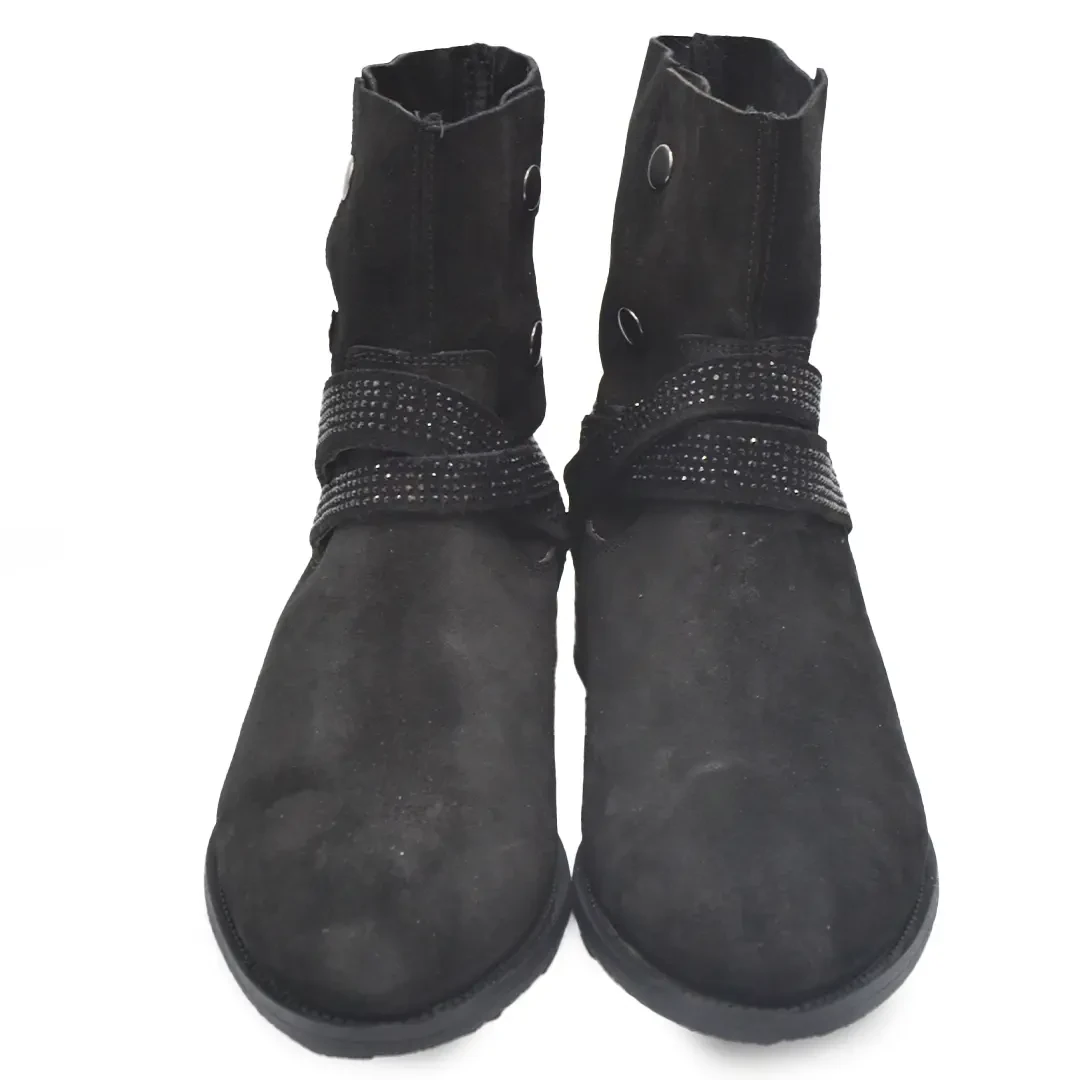 Venüs Deri Kadın Süet Casual Bot Siyah 2152305K