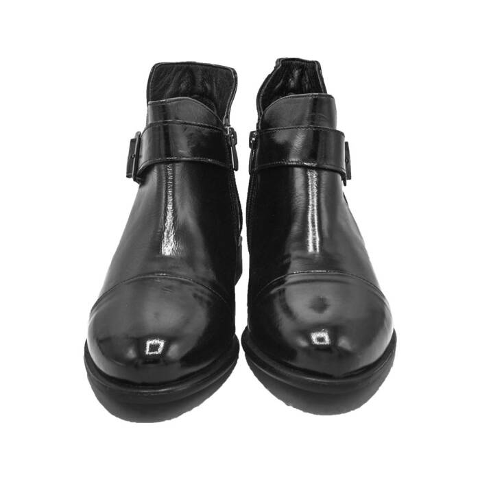 Venüs Deri Kadın Rugan Casual Bot Siyah 2050108K